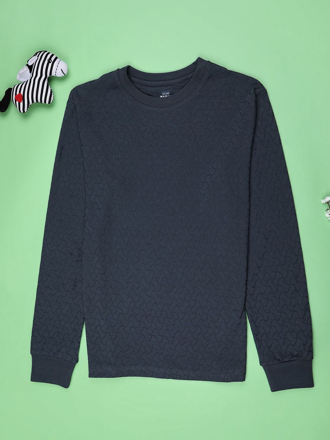 V-Mart Boys Self Design Round Neck Cotton T-shirt-picture-50