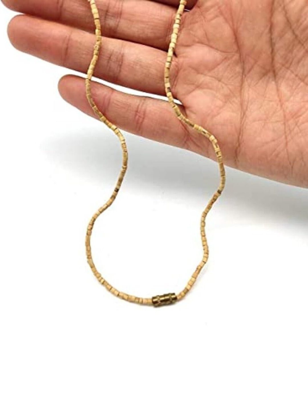 Rashifaashion Unisex Artificial Beaded Layered Minimal Necklace-picture-10