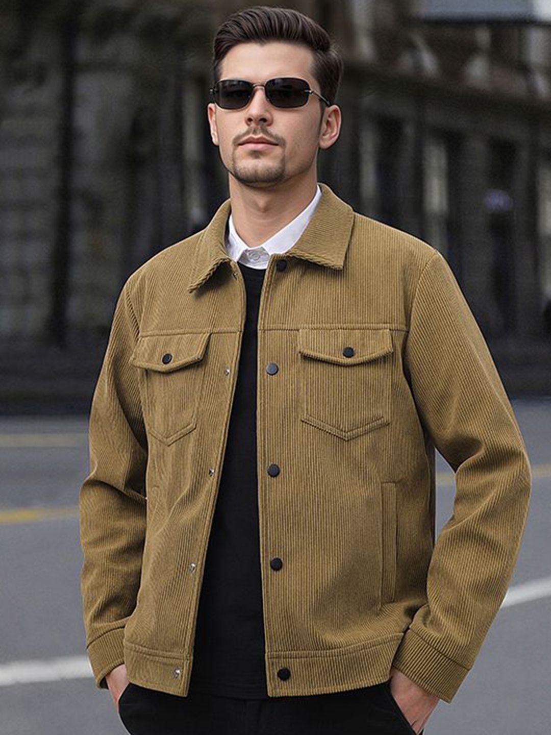 StyleCast x Revolte Men Spread Collar Long Sleeves Outdoor Tailored Jacket-picture-25