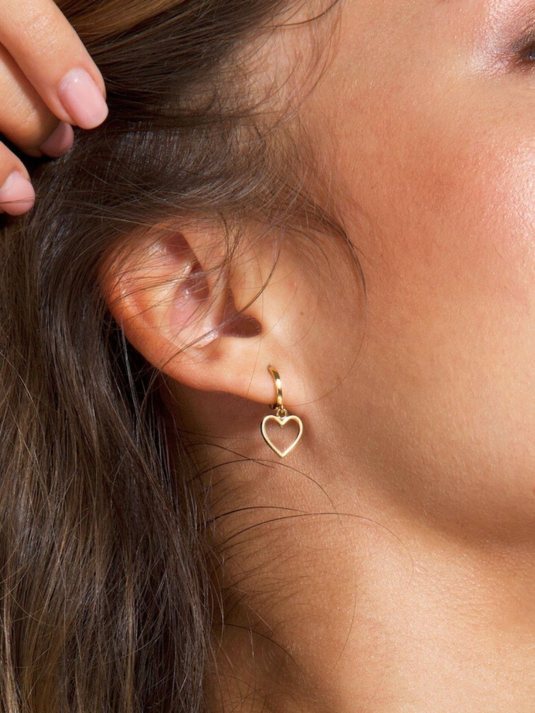 Tipsy closet Gold-Plated Stainless Steel Hoop Earrings-picture-34