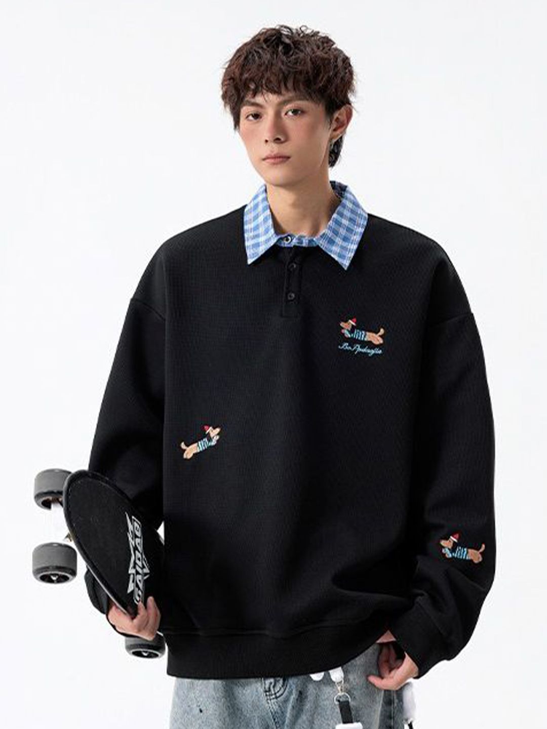 StyleCast x Revolte Men Graphic Printed Pullover Sweatshirt-picture-21