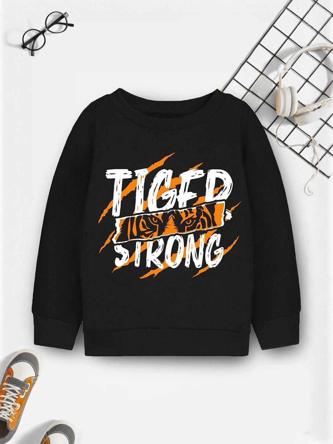 HERE&NOW Boys Fleece Printed Pullover Sweatshirt-picture-26