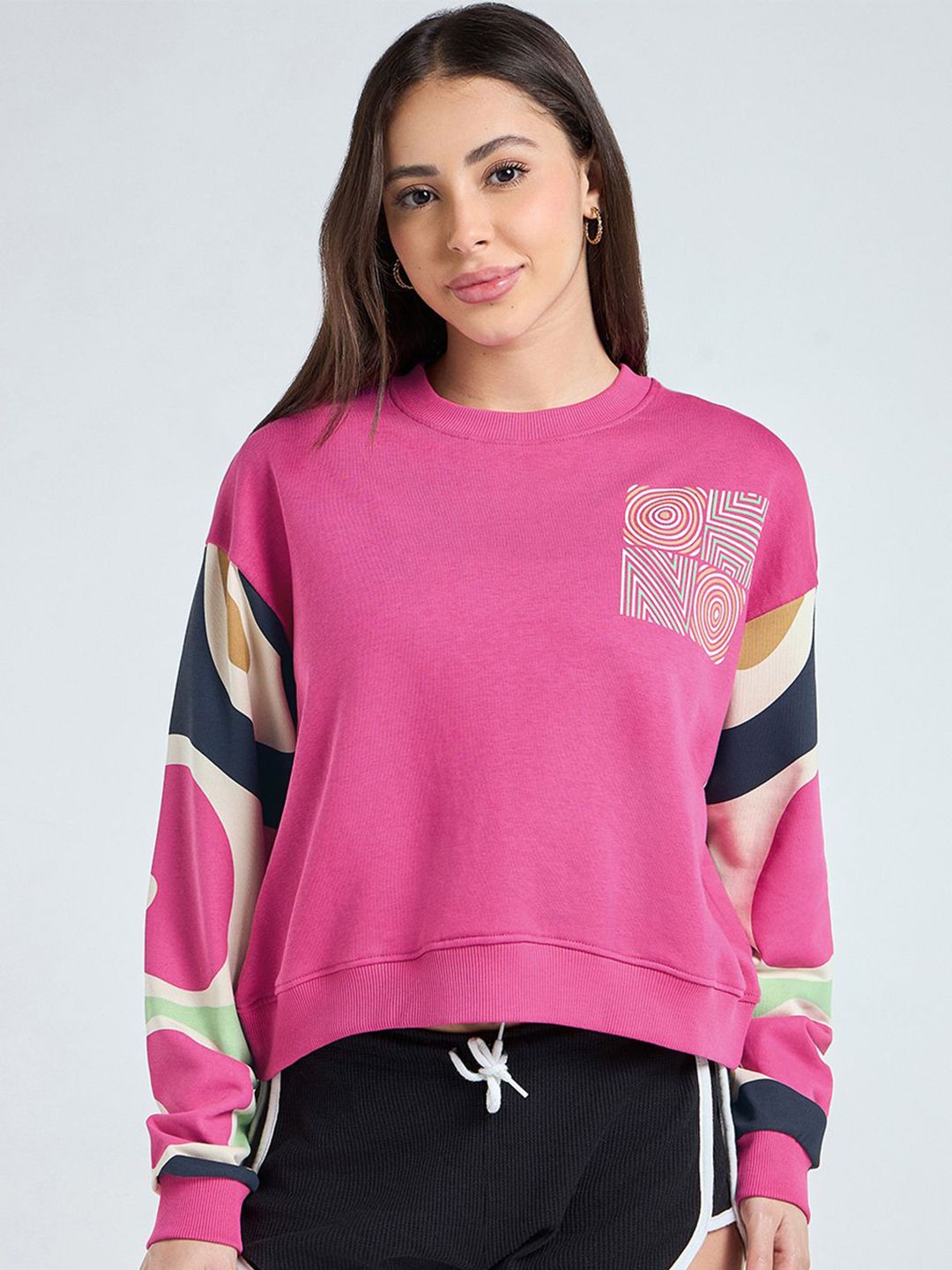 Bewakoof Women Colourblocked Sweatshirt-picture-49