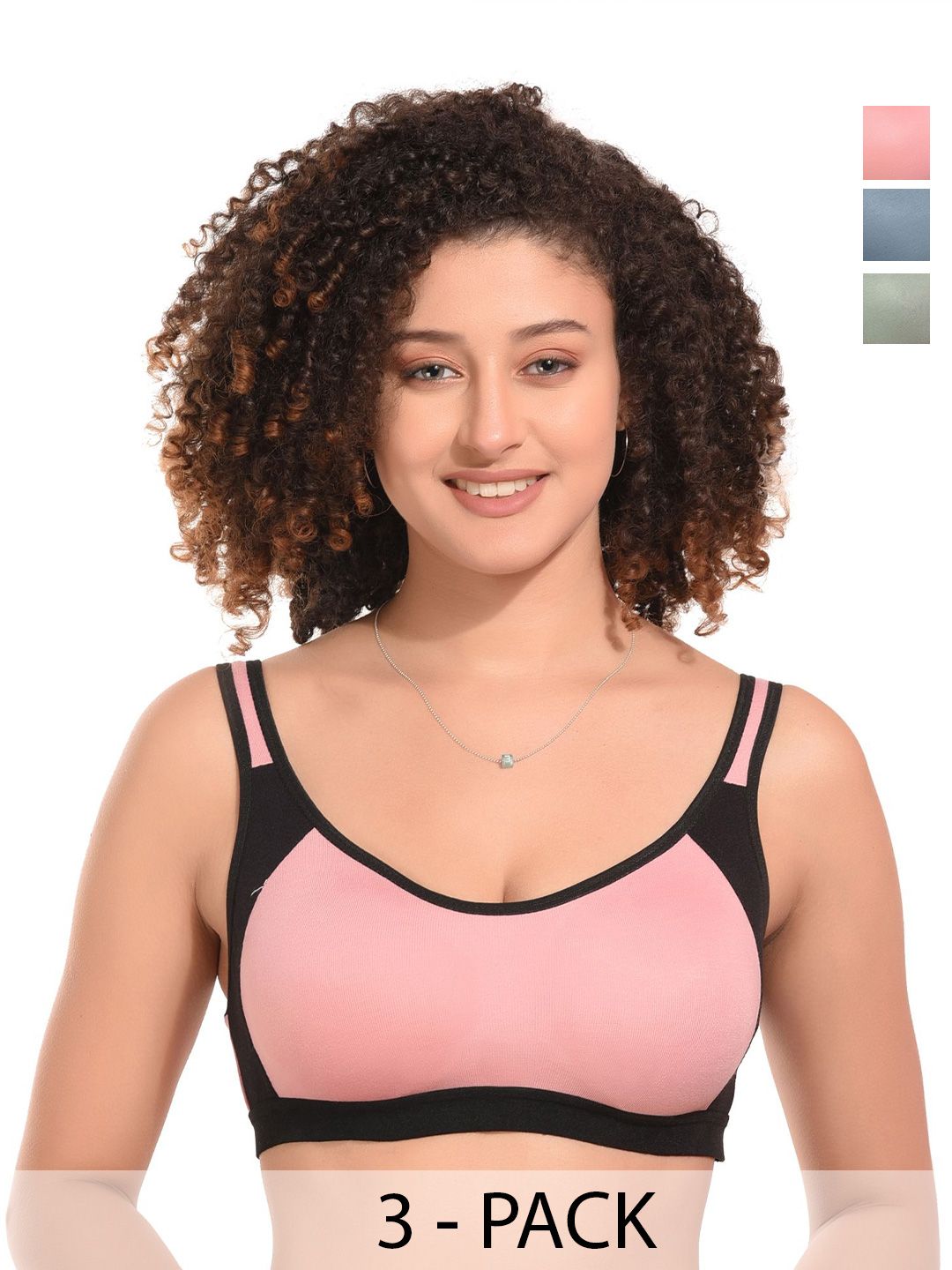 Kinza soft. Colourblocked Bra Full Coverage Underwired-picture-15
