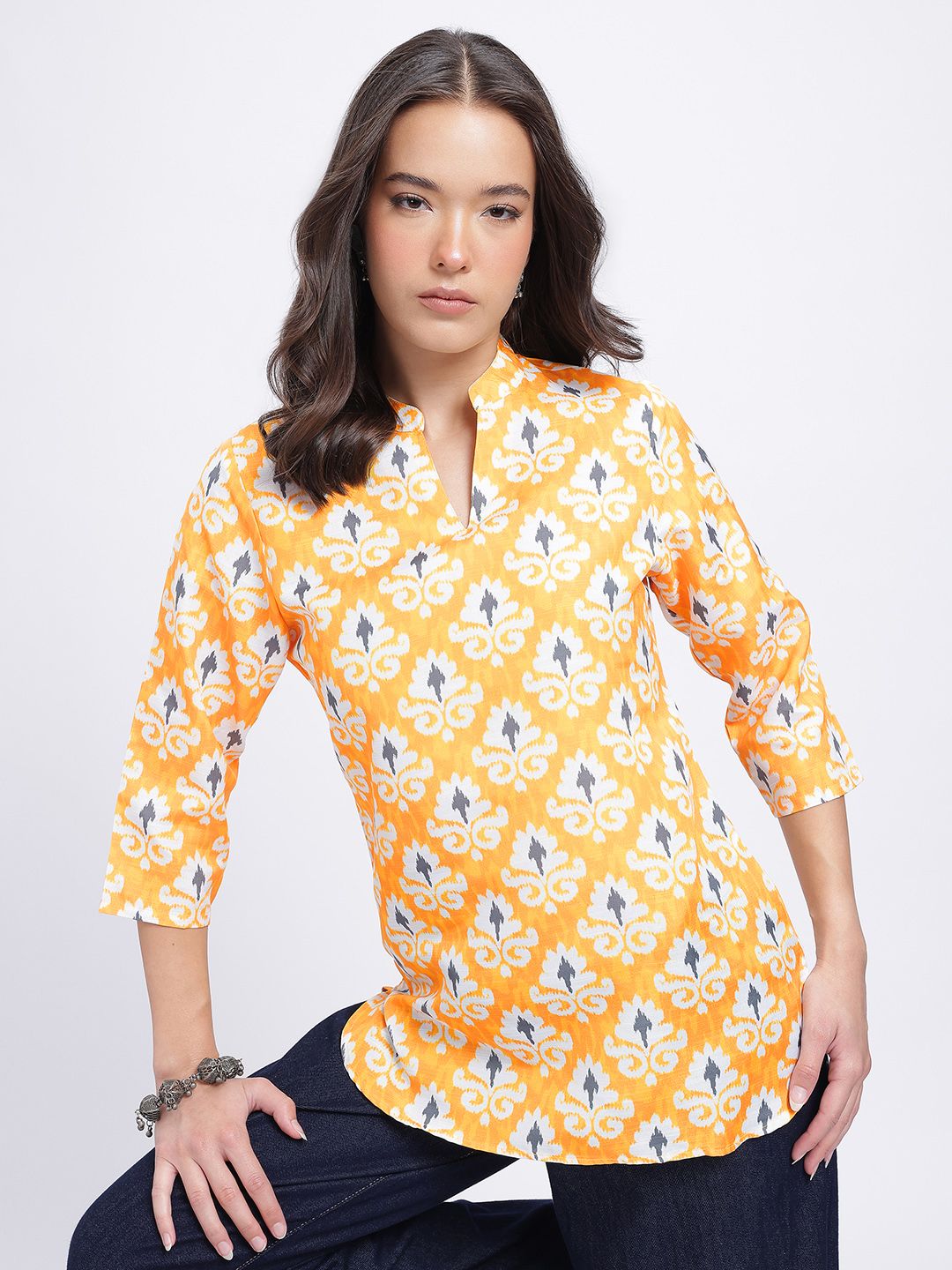 Anouk Rustic Ethnic Motifs Print Straight Kurti-picture-17