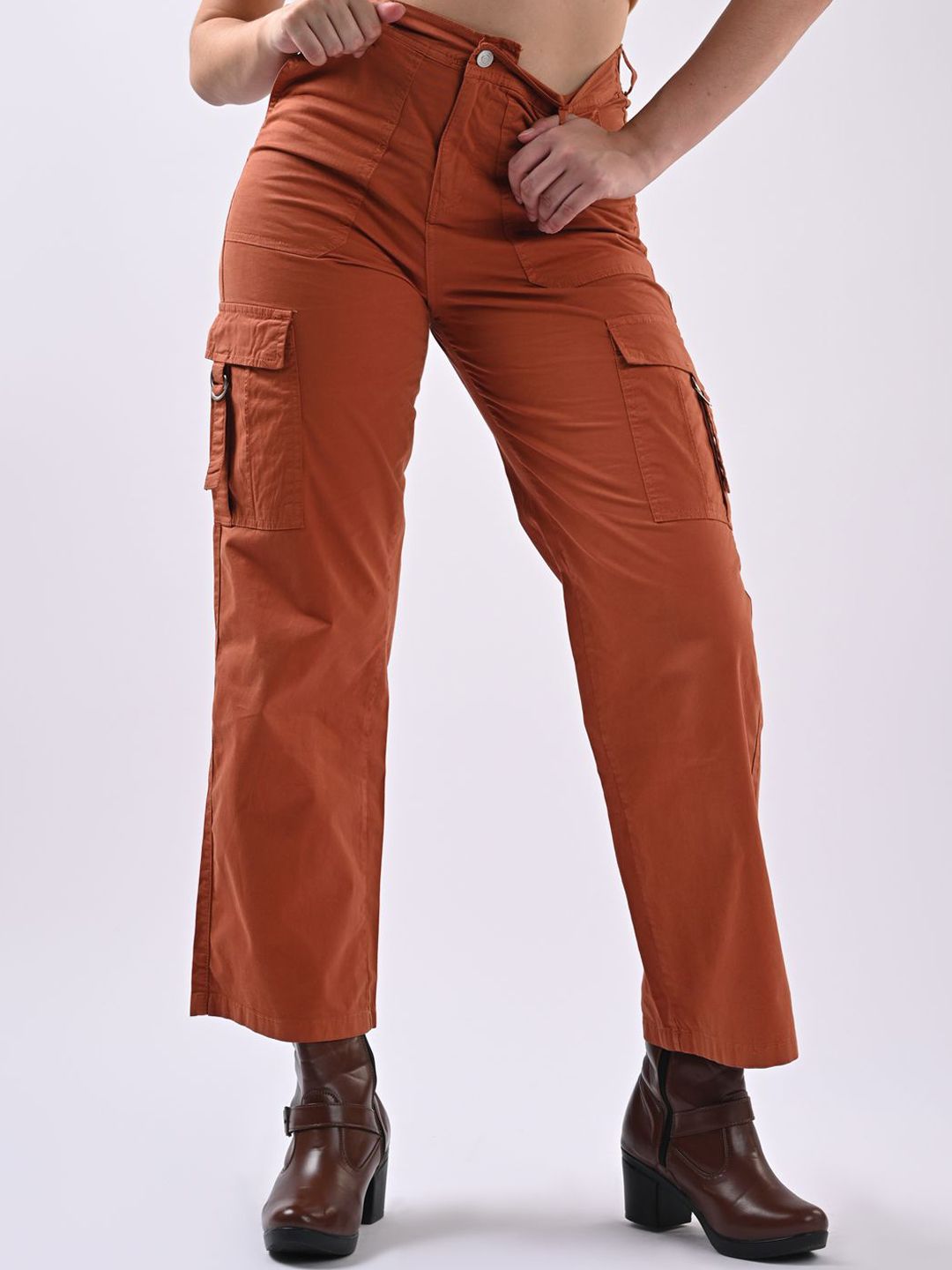 Kraus Jeans Women High-Rise Cargos Trousers-picture-10