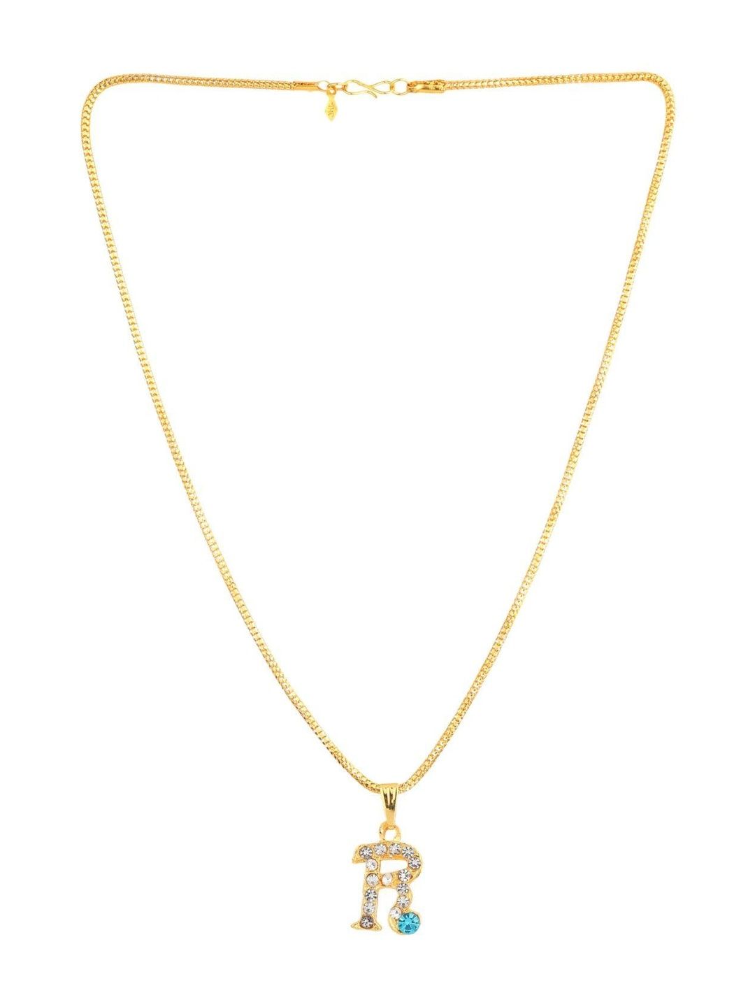 NAKSHATRA JUNCTION Gold-Toned Stainless Steel Crystals Statement Necklace-picture-31