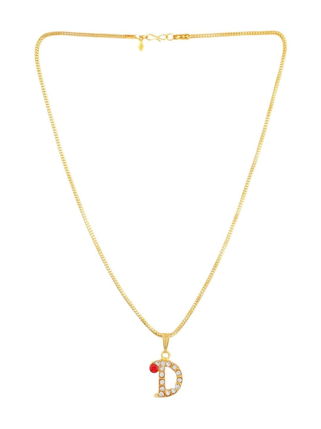 NAKSHATRA JUNCTION Gold-Toned Stainless Steel Crystals Statement Necklace-picture-20