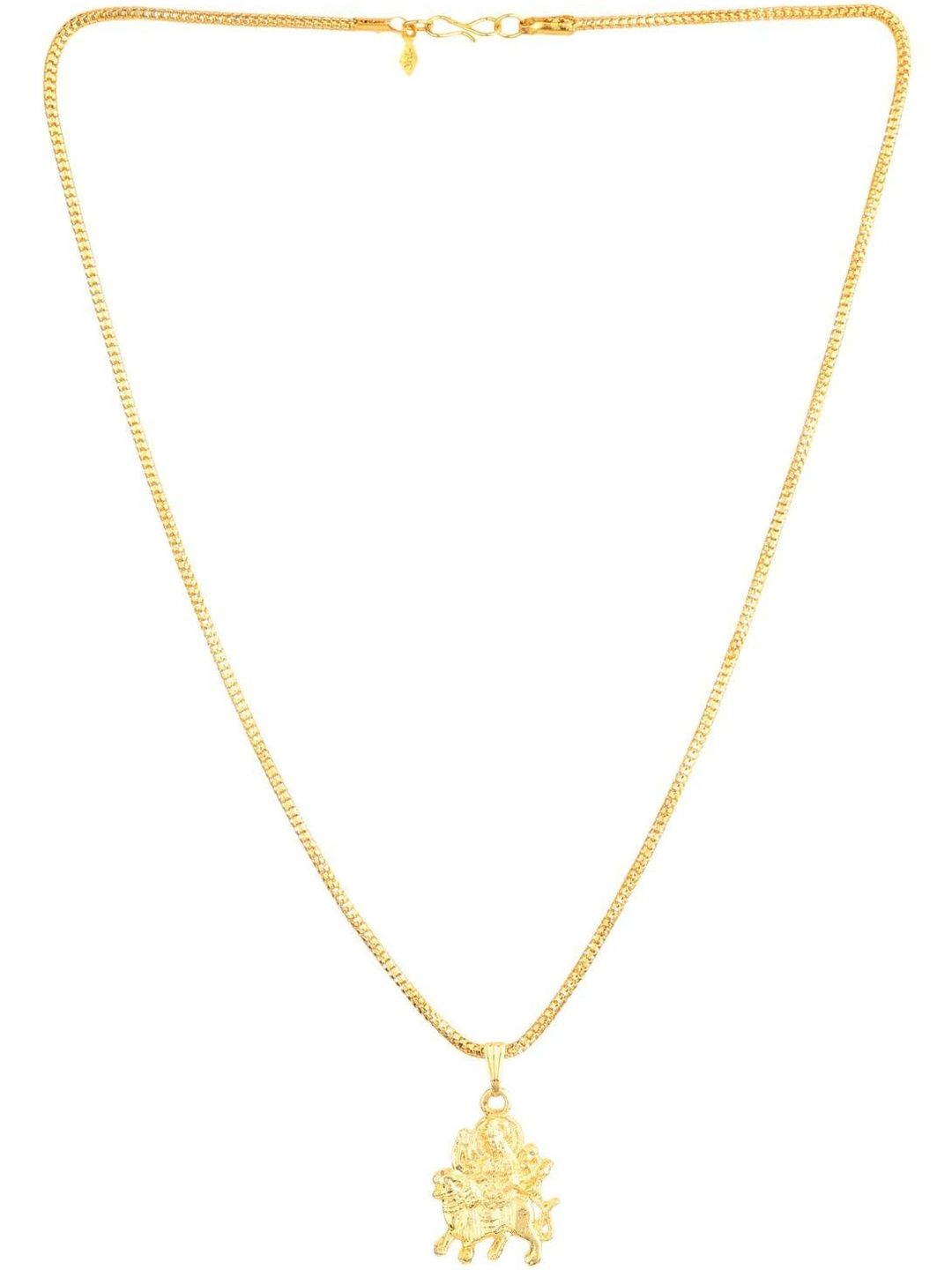 NAKSHATRA JUNCTION Gold-Toned Stainless Steel Crystals Statement Necklace-picture-39