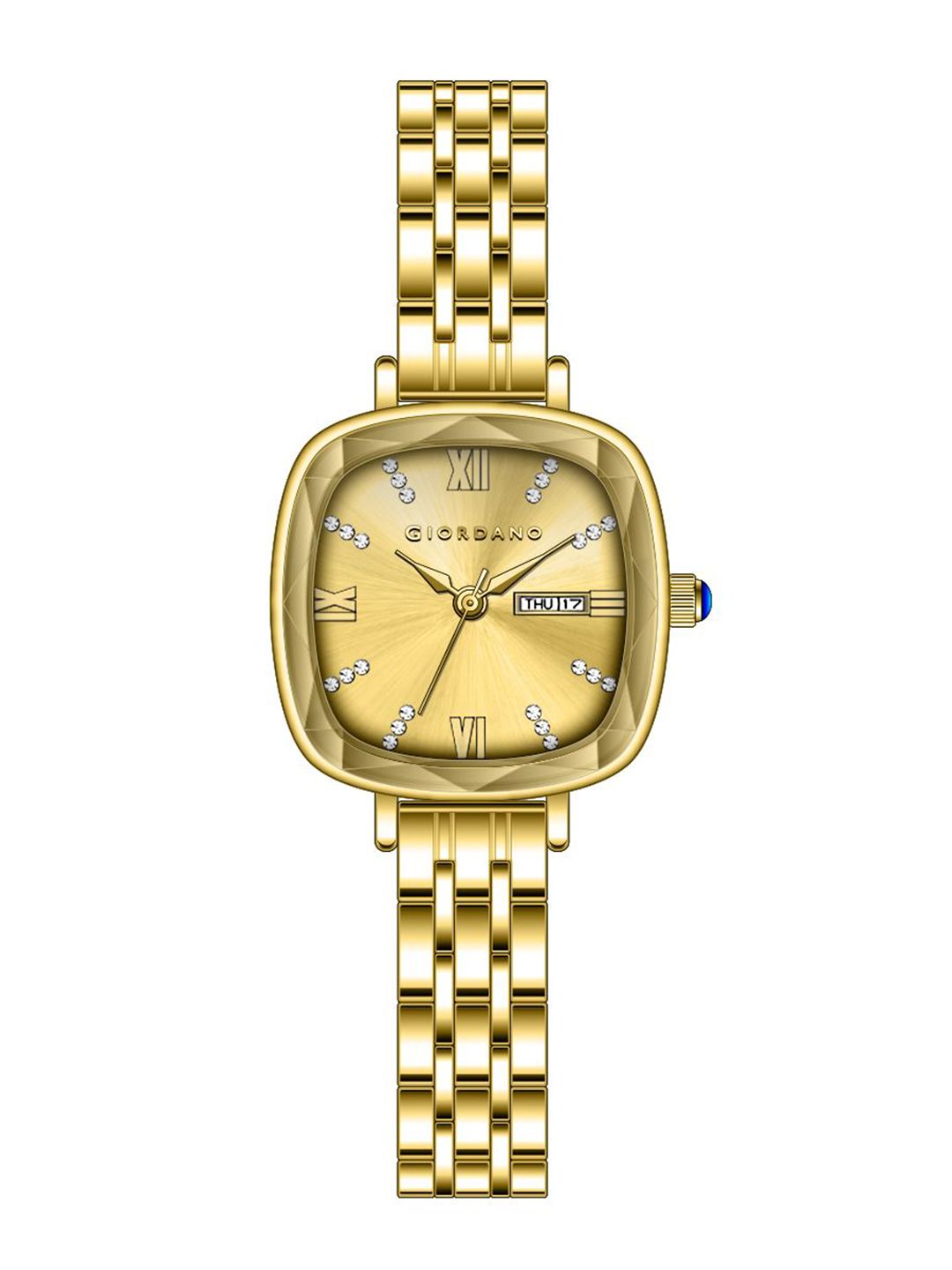 GIORDANO Women Square Embellished Dial Analogue Watch GZ-60097-77-picture-18