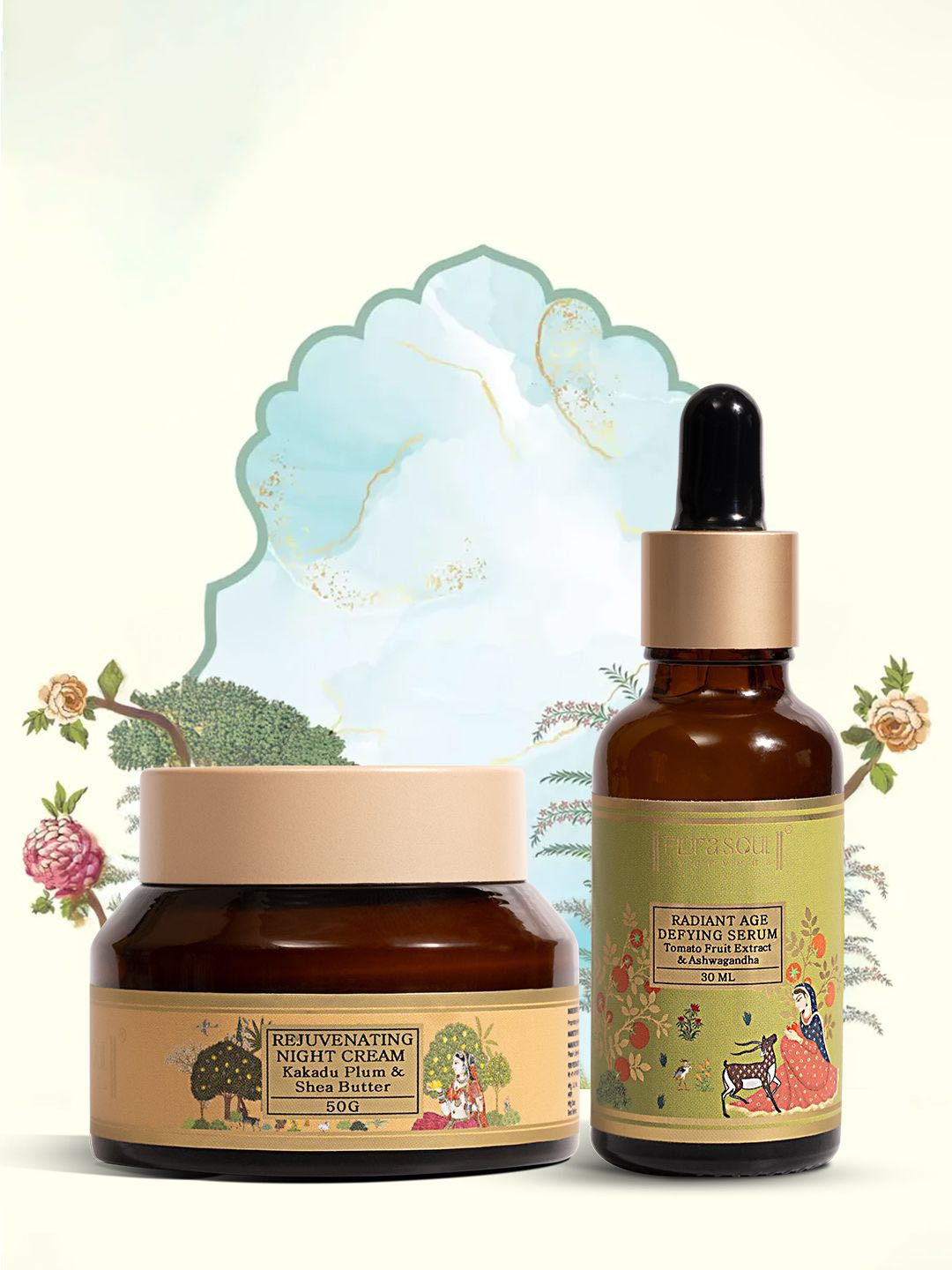 FloraSoul Set Of 2 Radiant Age Defying Serum - 30 ml & Rejuvenating Night Cream - 50 g-picture-17