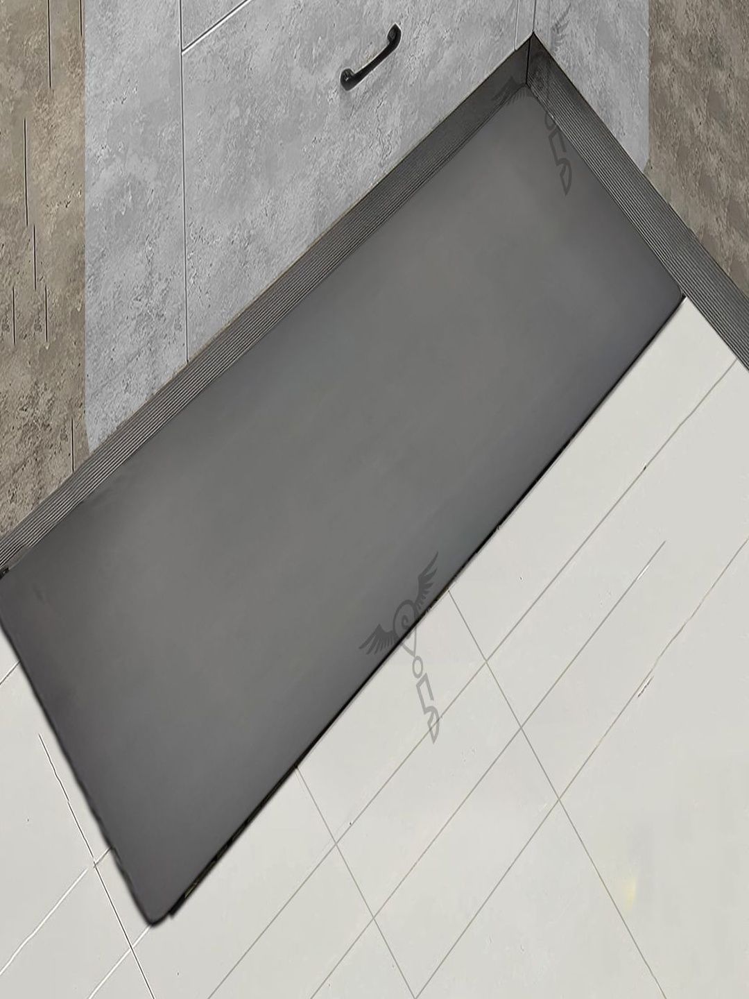 Sittella Grey Solid Rectangular Anti-Skid Kitchen Mats-image-39