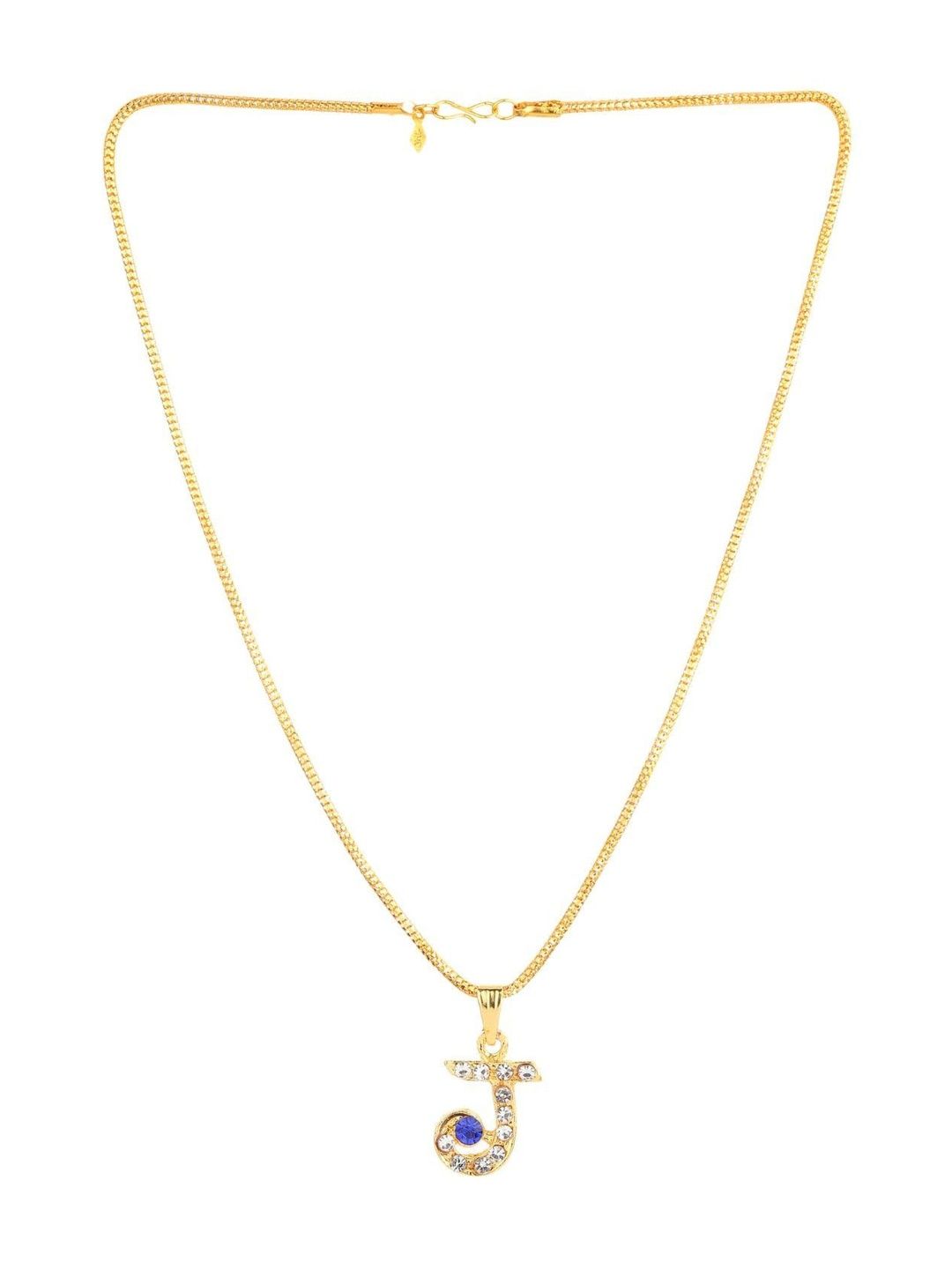 NAKSHATRA JUNCTION Gold-Toned Stainless Steel Crystals Statement Necklace-picture-15