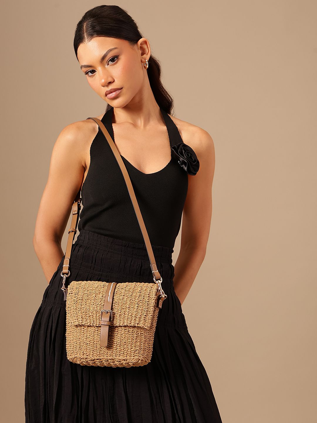 PARFOIS Textured Structured Sling Bag-picture-41