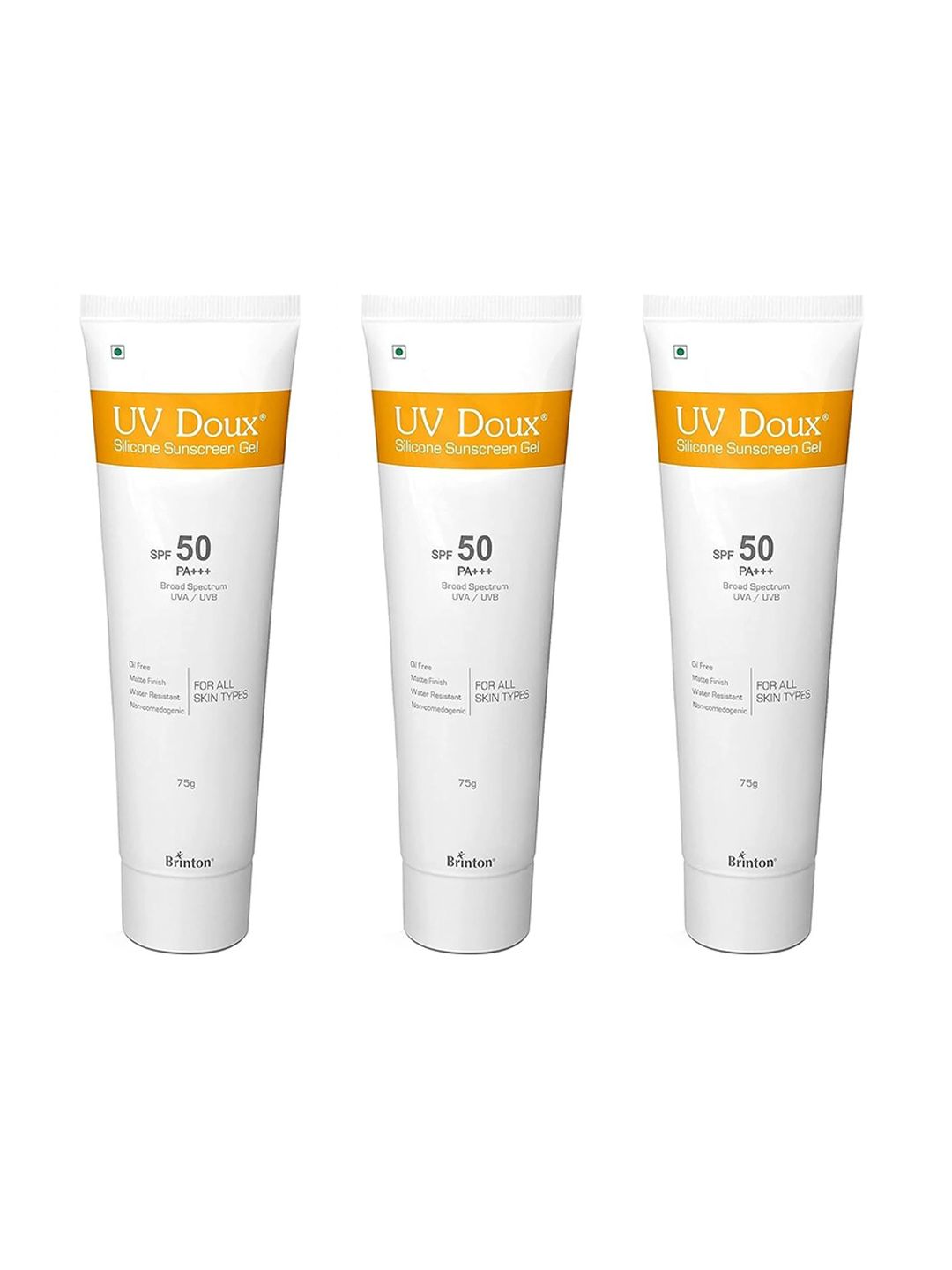 Brinton Set Of 3 UV Doux Silicone Sunscreen Gel SPF50 PA+++ - 75 g-image-24
