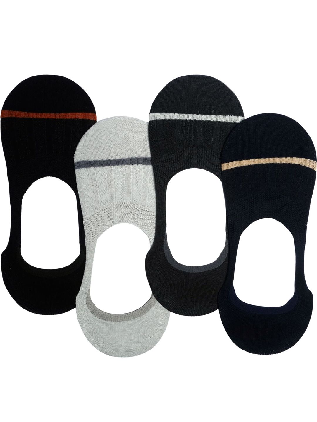 N2S NEXT2SKIN Men Cotton Pack Of 4 Assorted Above Shoe Liner-Length Socks-picture-46