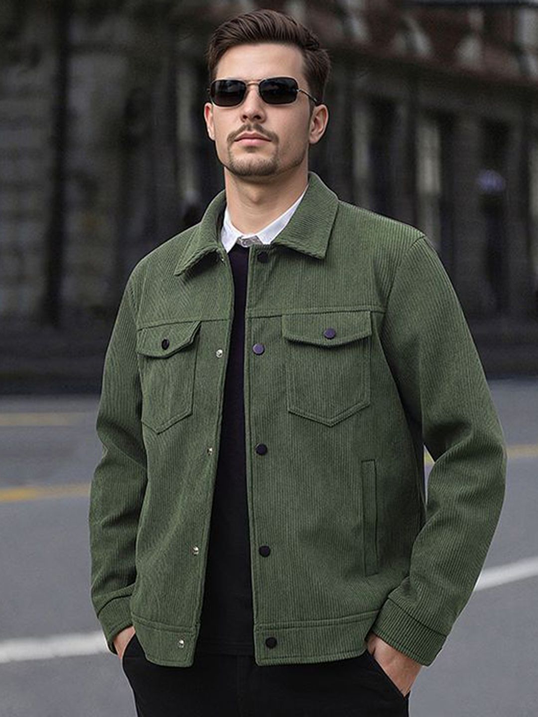 StyleCast x Revolte Men Spread Collar Long Sleeves Outdoor Tailored Jacket-picture-58