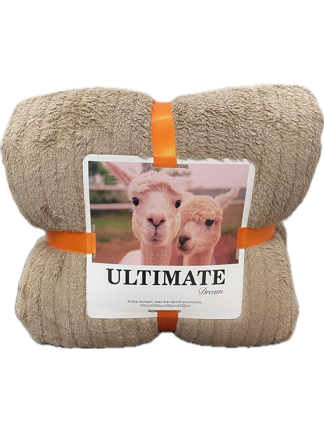 Reexplore Beige Heavy Winter 354 GSM Double Bed King Size Sherpa Blanket-picture-30