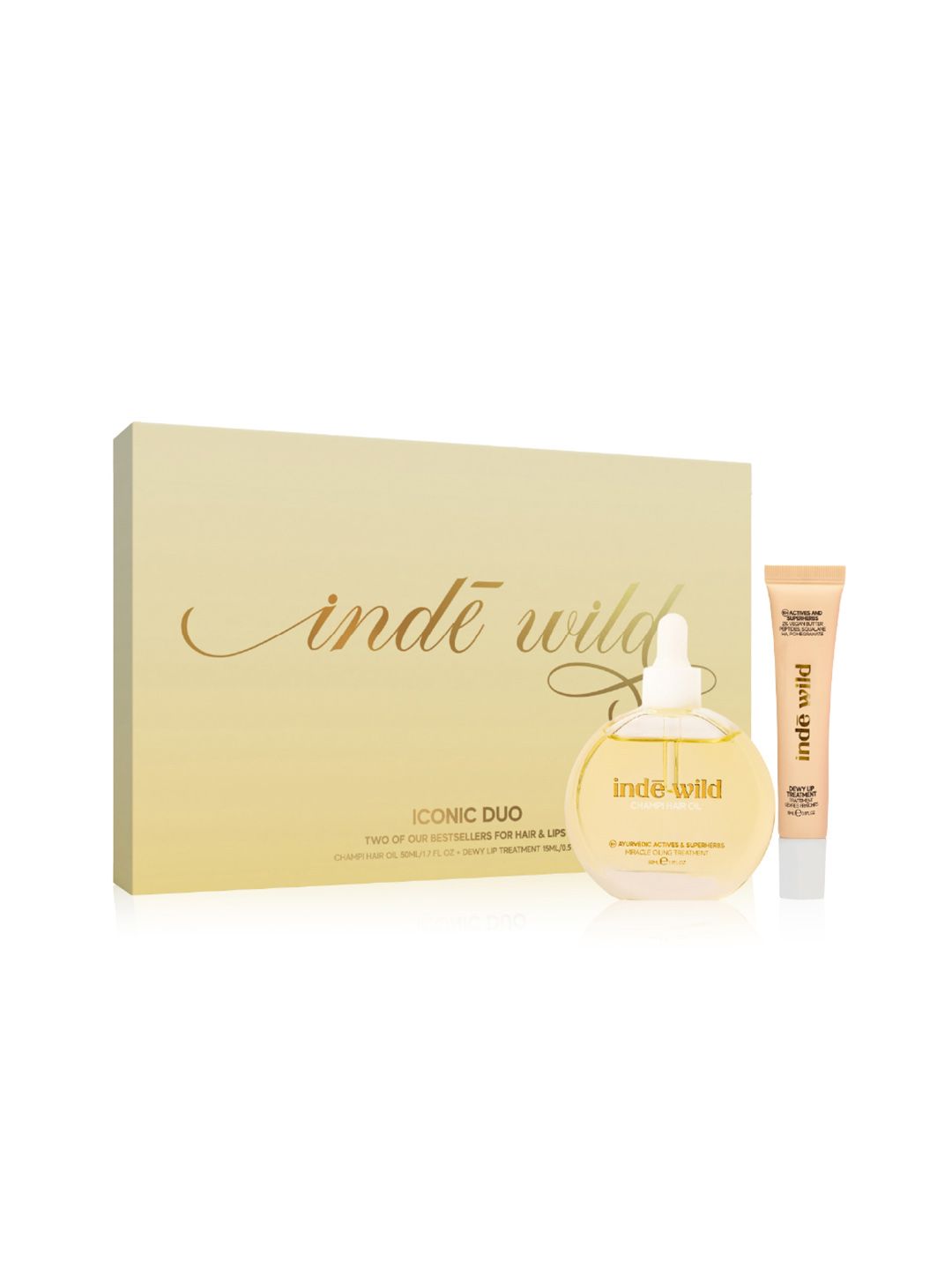 ind wild Set Of Champi Hair Oil With Dewy Lip Treatment-image-31
