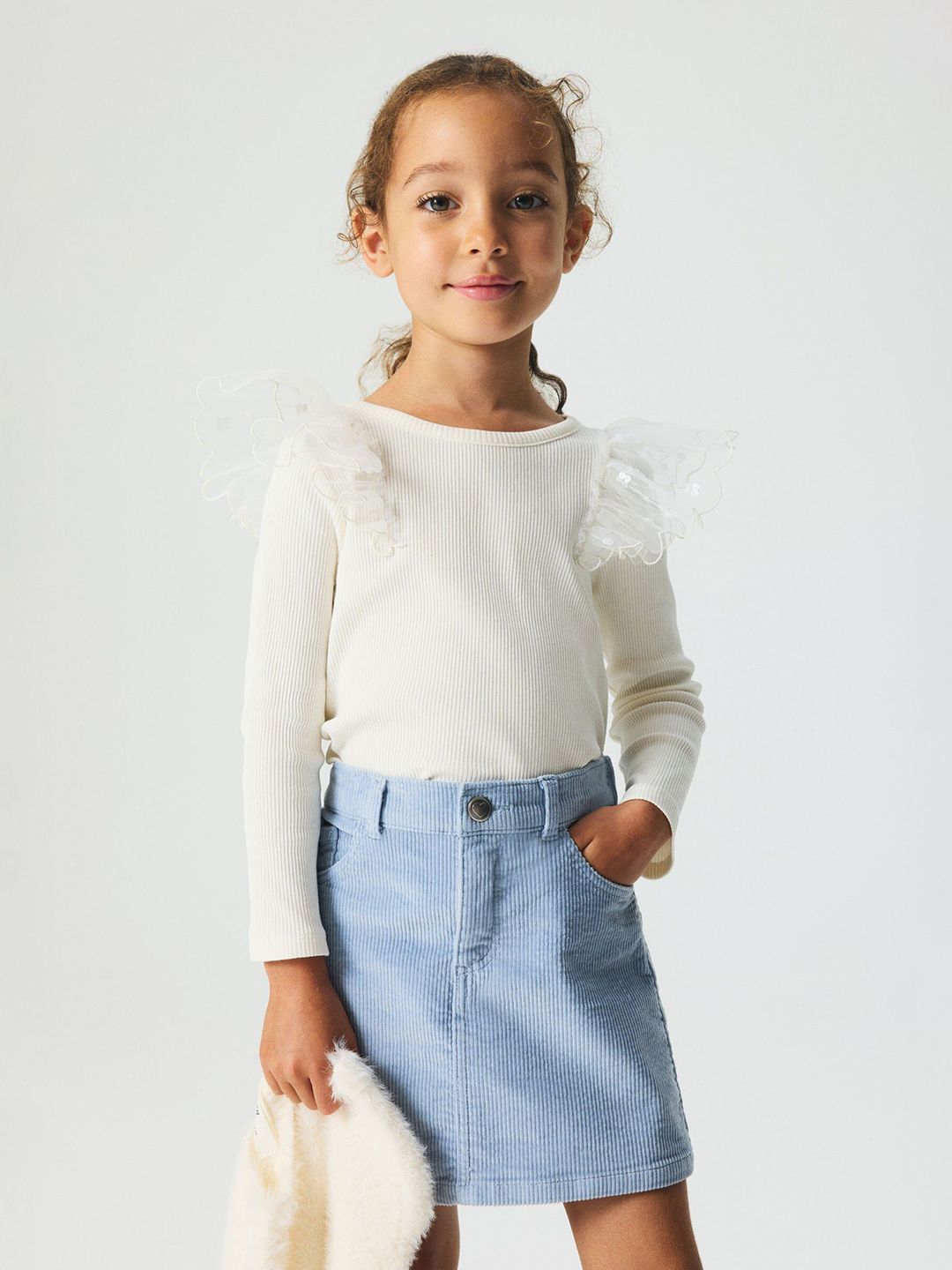 H&M Tulle-Detail Cotton Top-picture-48