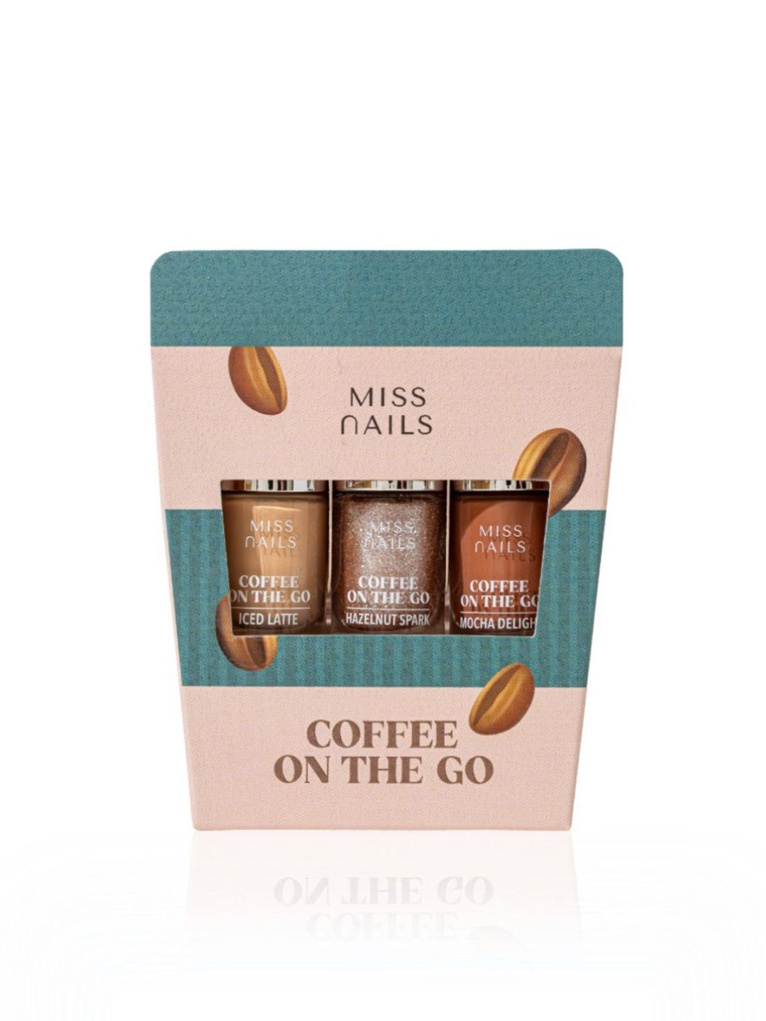 MISS NAILS Set Of 3 Coffee On The Go Long Lasting Nail Polish - 6 ml Each Mocha Delight-picture-17