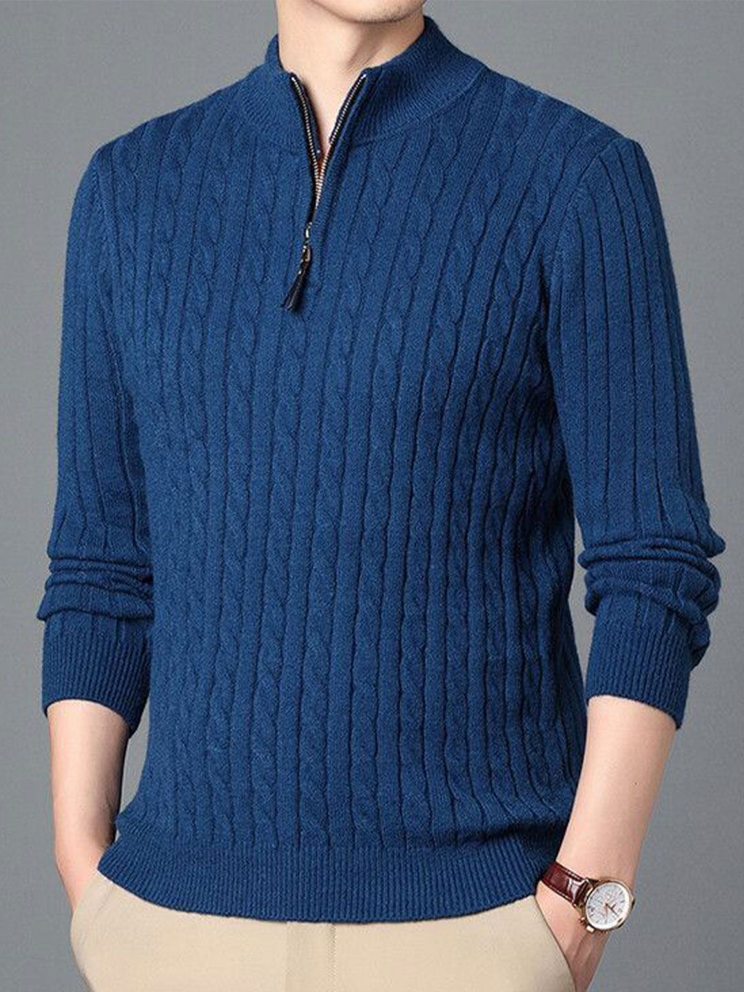 StyleCast Men Mock Collar Long Sleeves Pullover-picture-44