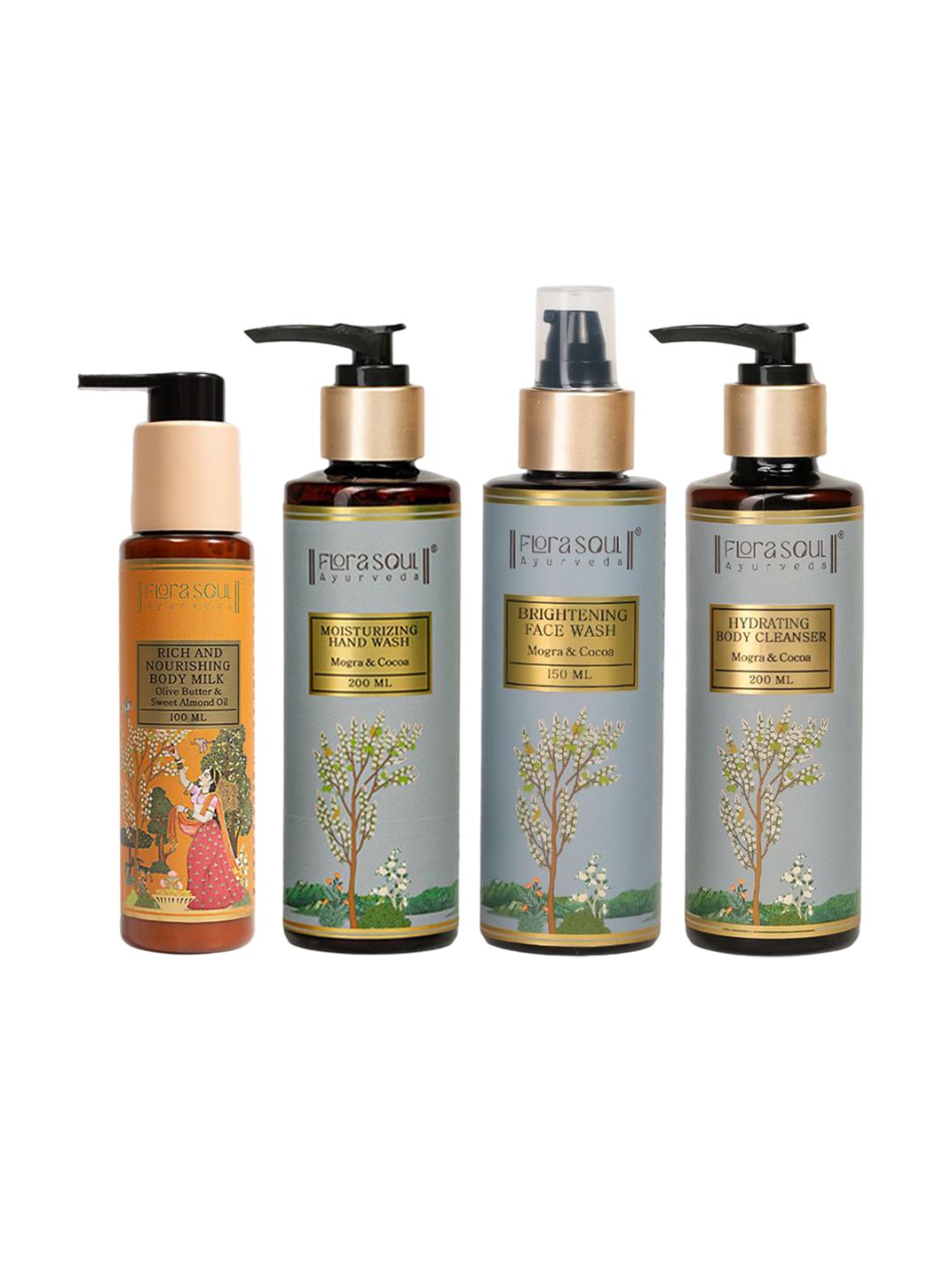 FloraSoul Set Of 4 Hydrating Body Cleanser, Face Wash, Hand Wash & Nourishing Body Milk-image-42