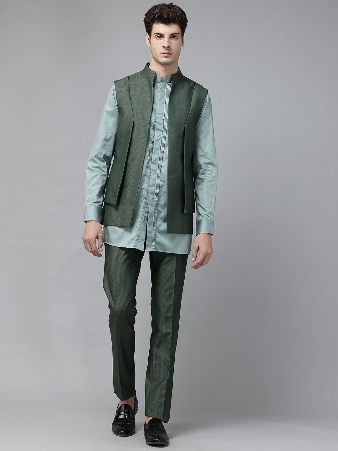 Blackberrys Slim Fit 3-Piece Ethnic Suit-picture-39