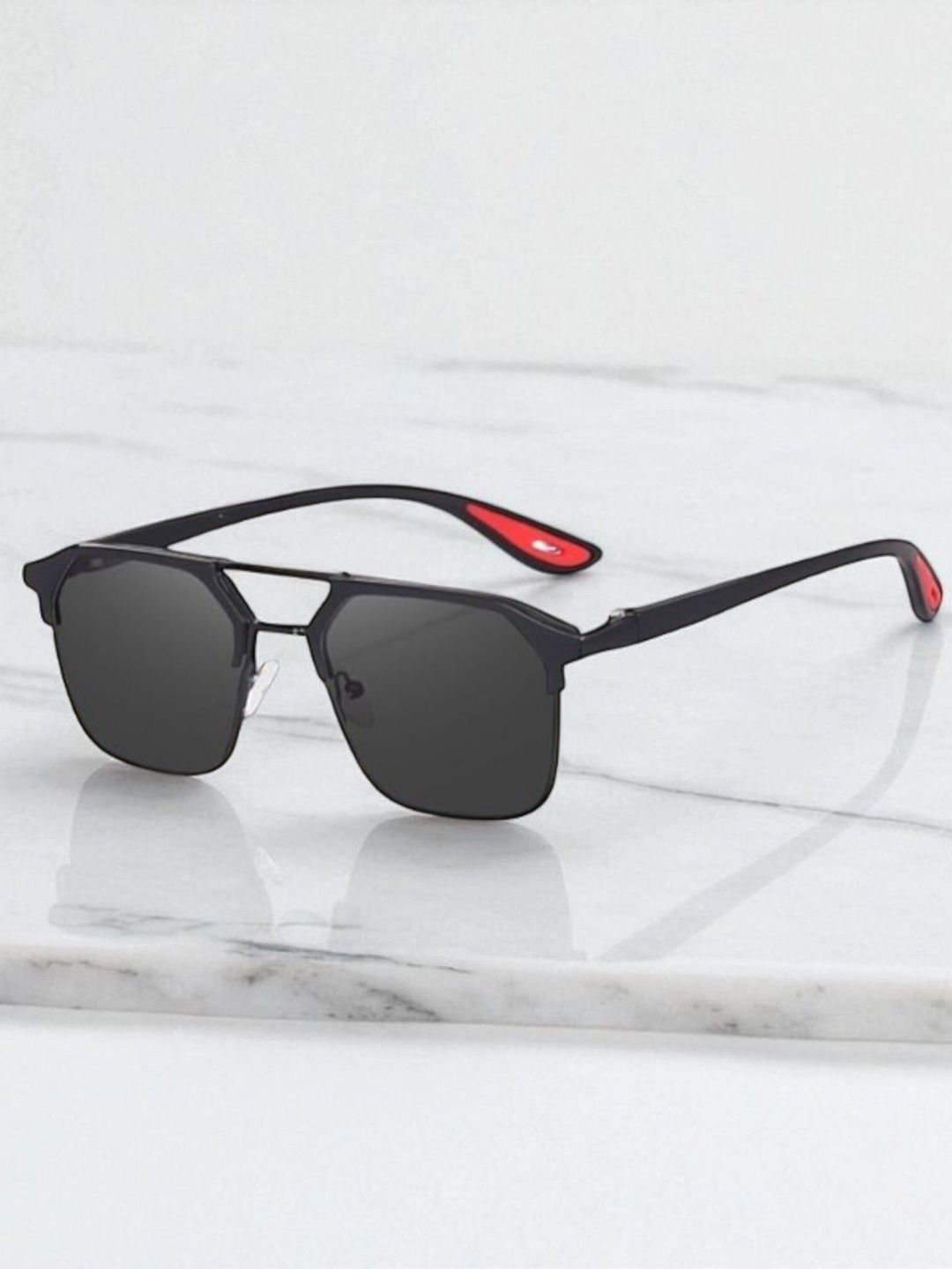 SPADEACES Unisex Square Sunglasses with UV Protected Lens FULL BLACK FINAL-2-image-17