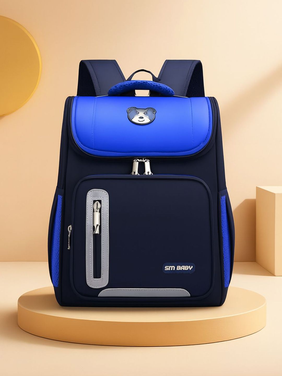 SAGEWARE Kids Colourblocked Zip Pocket Backpack