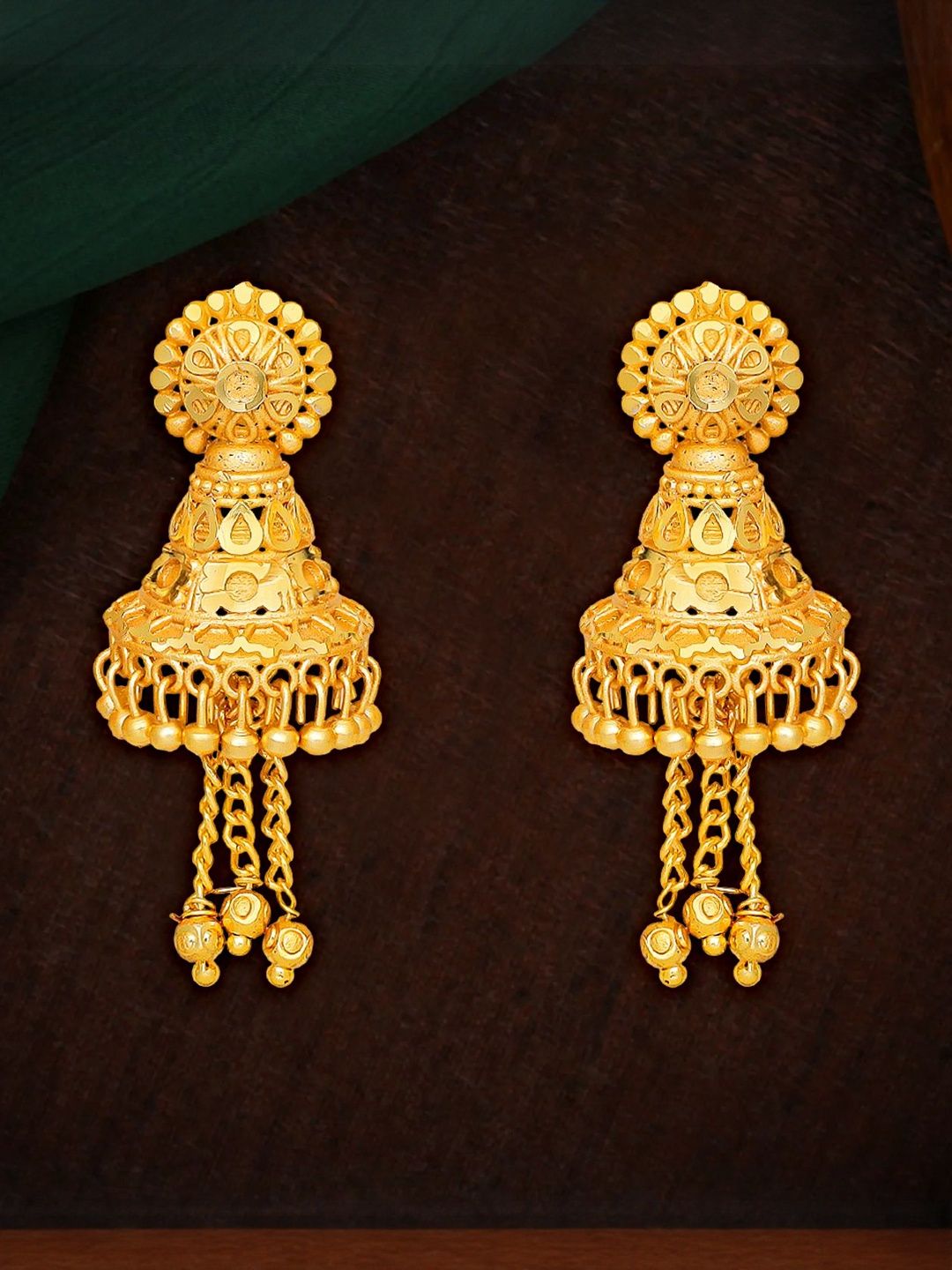 Raj And Deb Gold-Plated Brass Earrings-picture-20
