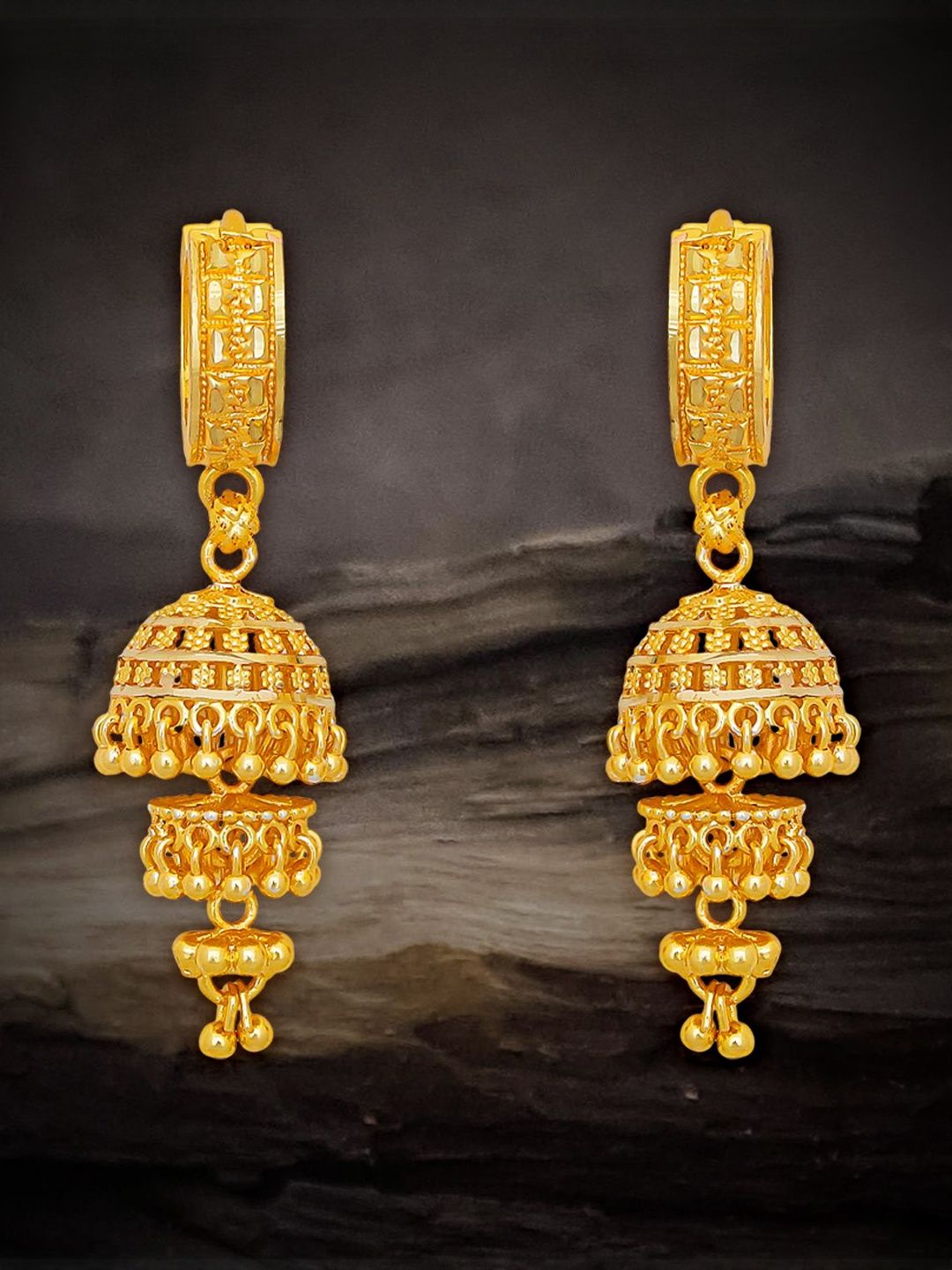 Raj And Deb Gold-Plated Brass Earrings-picture-21