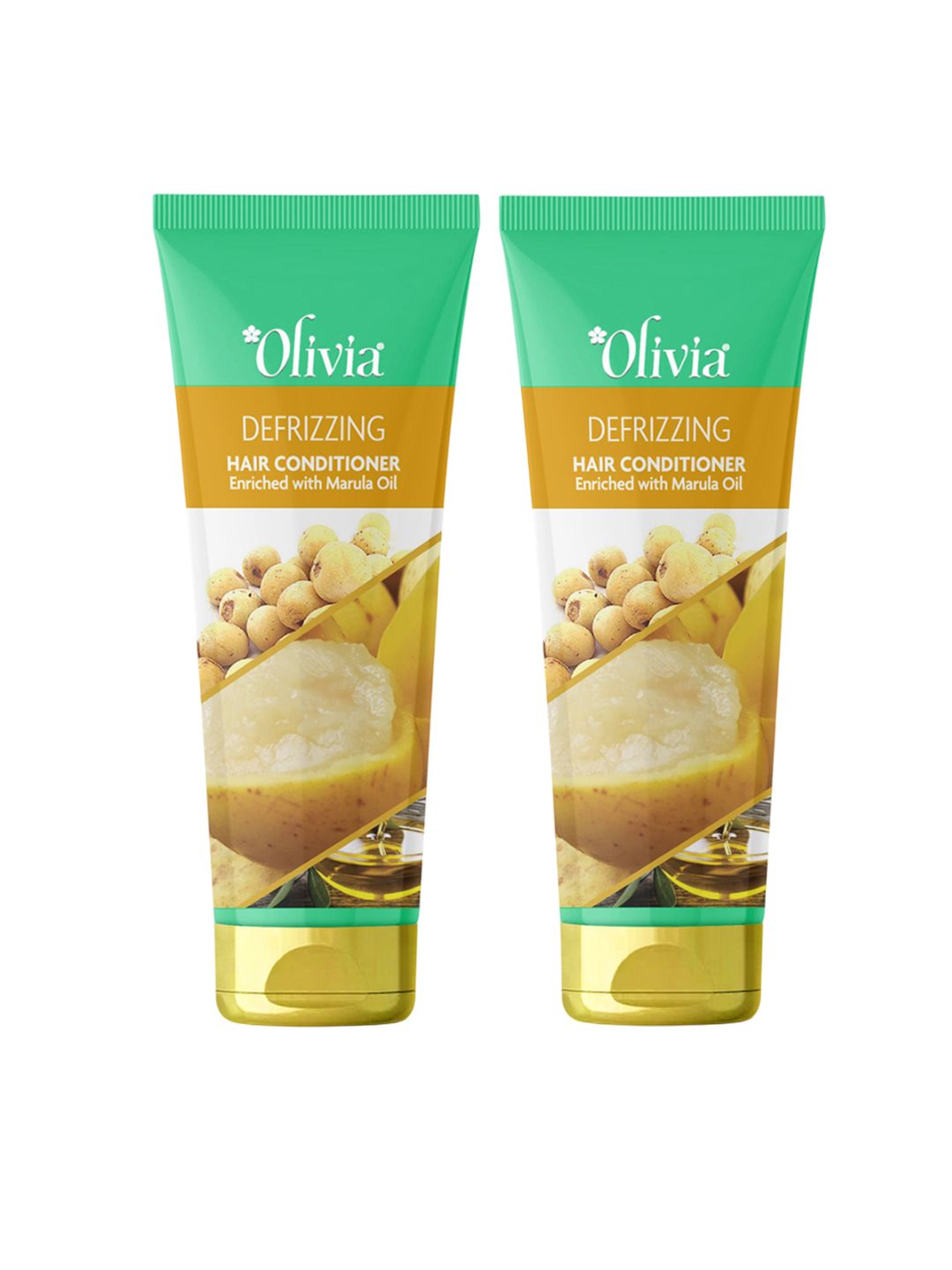 Olivia Set Of 2 Defrizzing Hair Conditioner With Marula Oil For Smooth Hair - 200 ml Each-picture-48