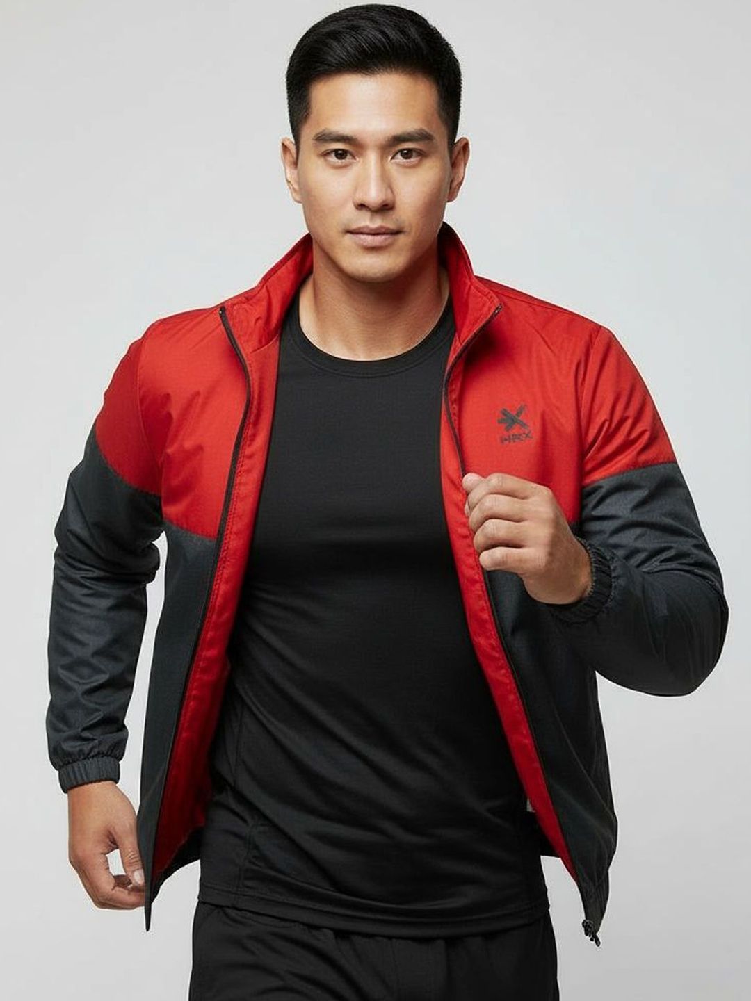 HRX by Hrithik Roshan Men Mock Collar Colourblocked Sporty Jacket-image-21
