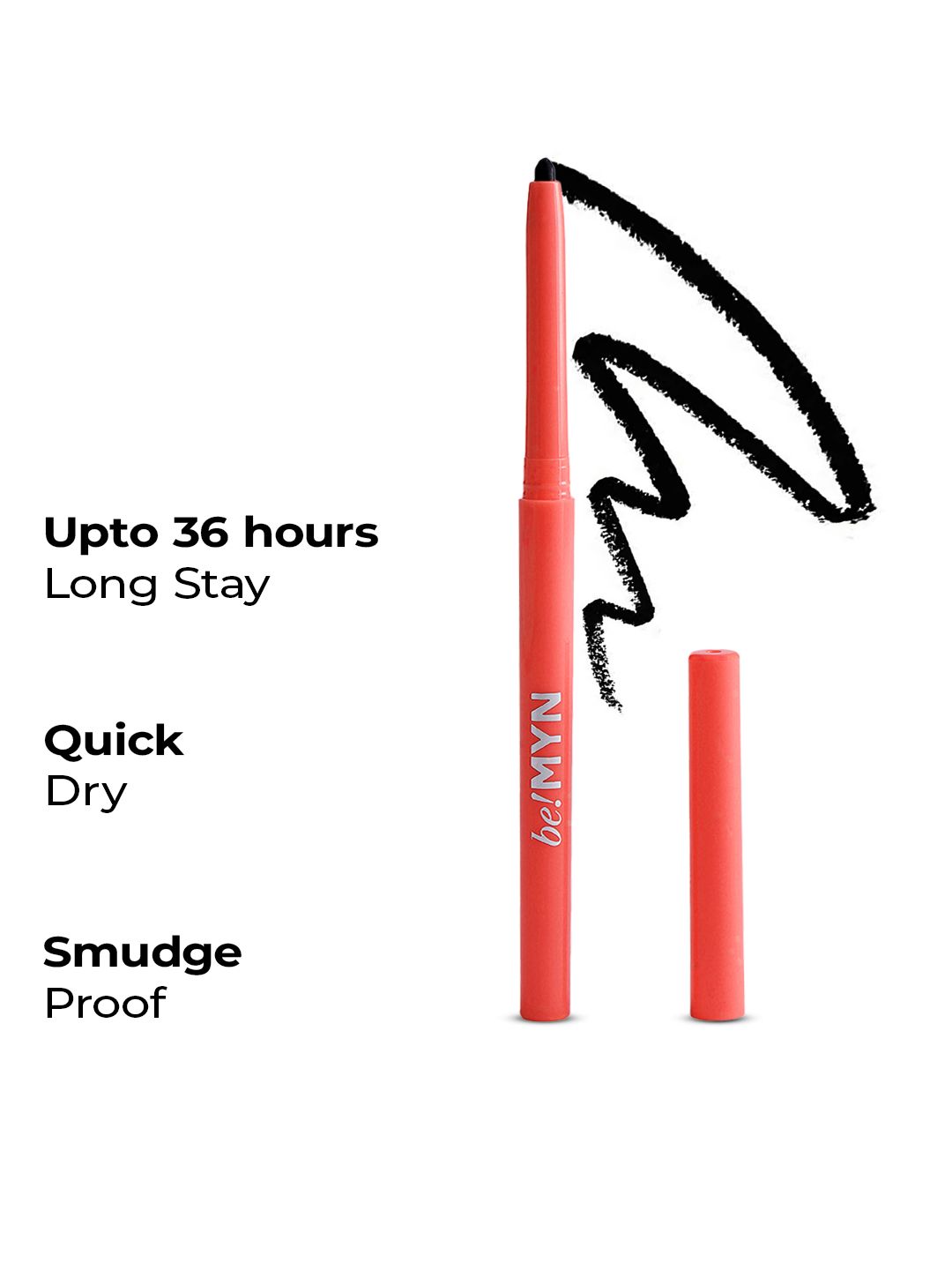 Be!Myn SmoulderEyes Waterproof Longstay Kajal 0.3 g - Eclipse K1