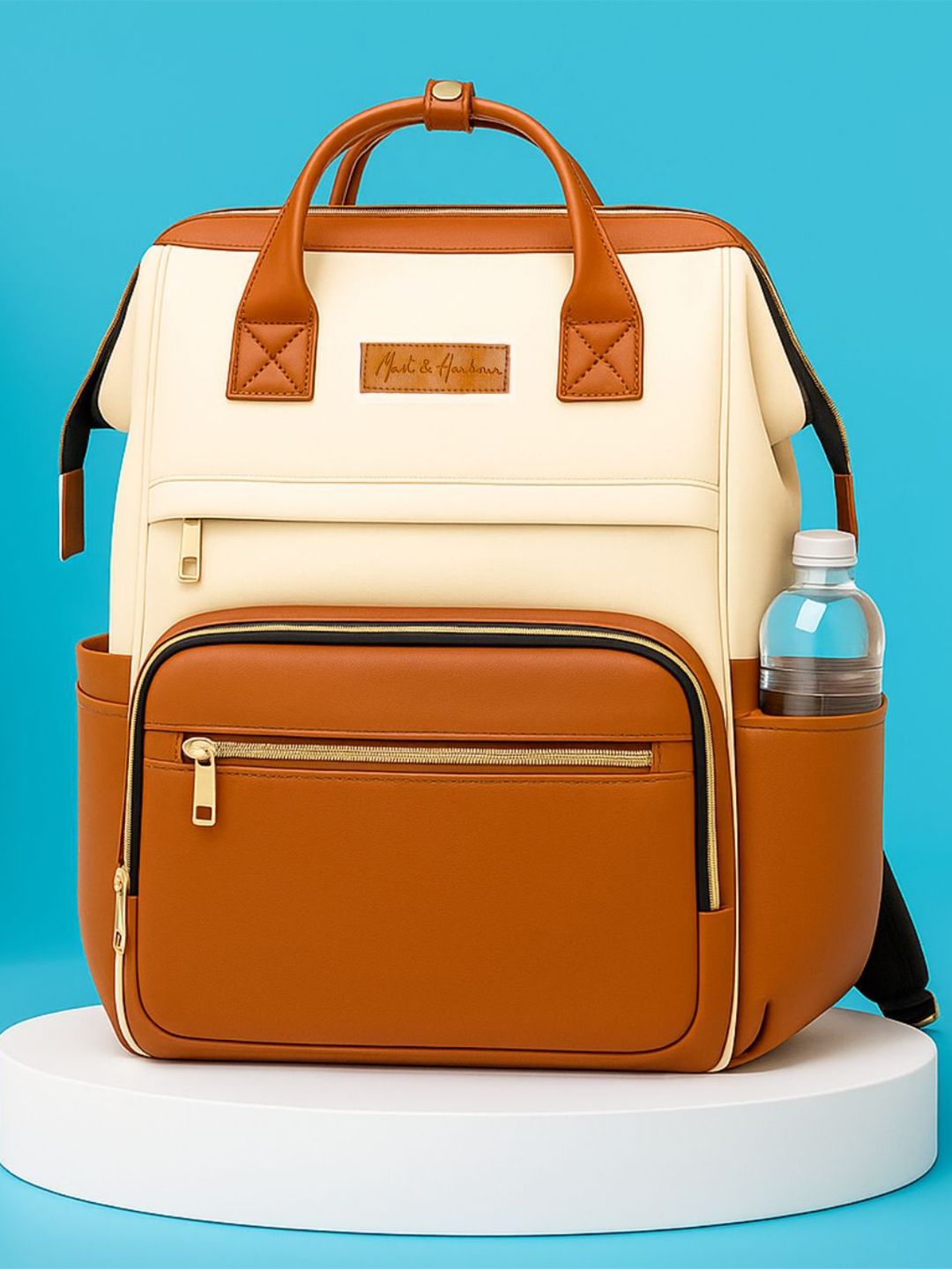 Mast & Harbour Women Colourblocked Backpack-picture-24