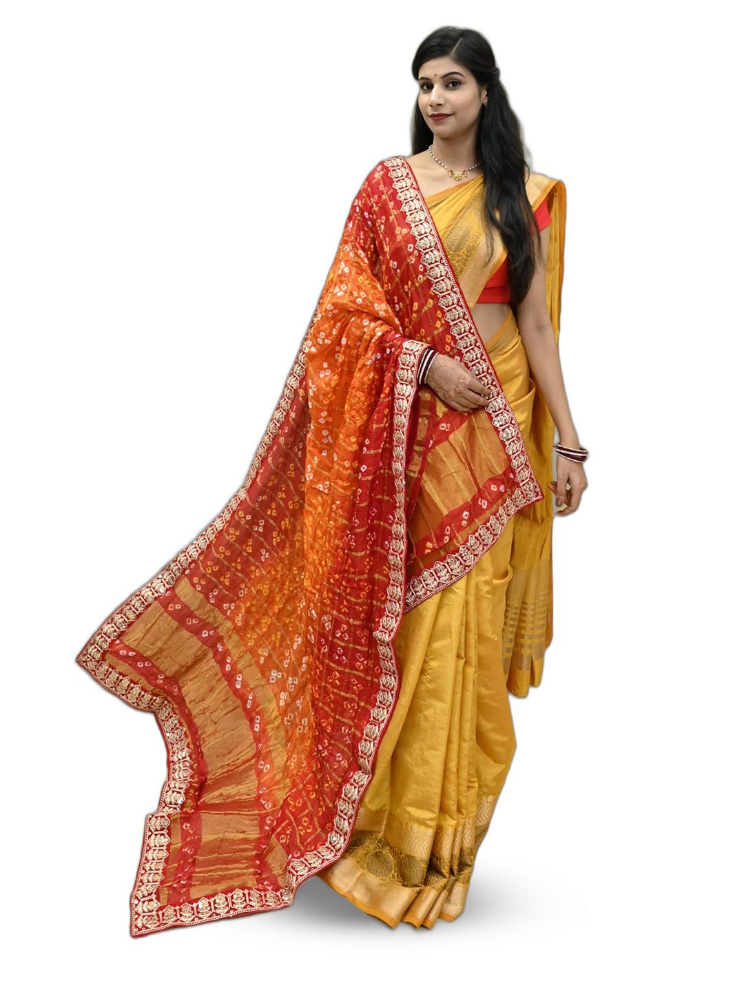 Ranisatiya creation Bandhani Printed Dupatta With Sequinned-picture-48