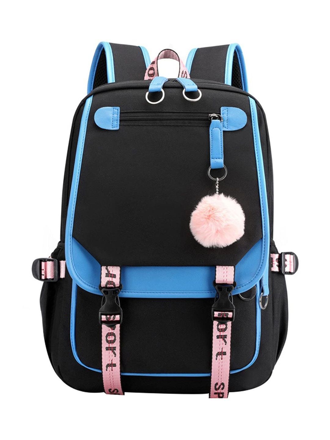 CORSICA Women Blue Colourblocked Padded Backpack-picture-34