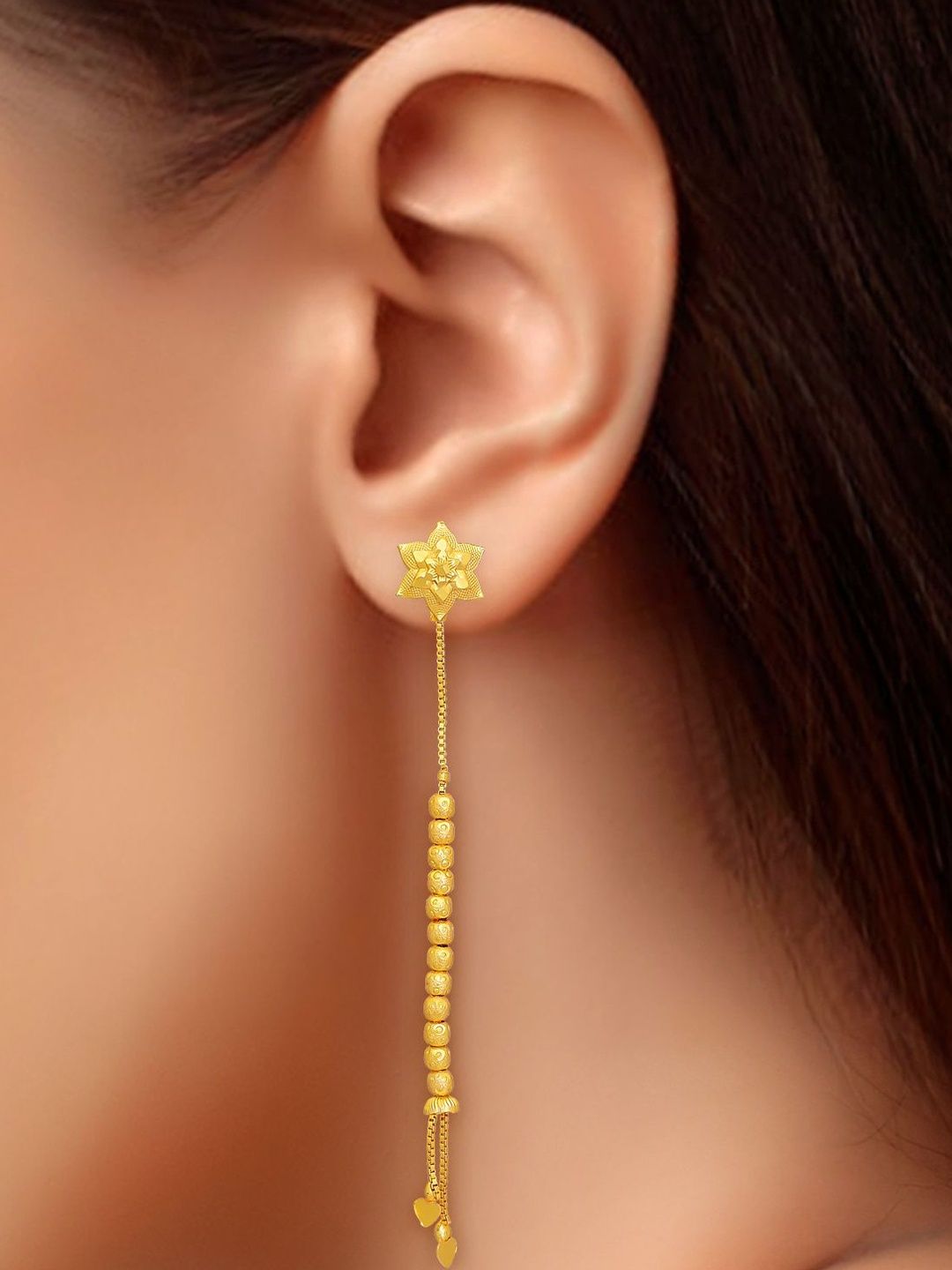 Raj And Deb Gold-Plated Brass Earrings-image-25