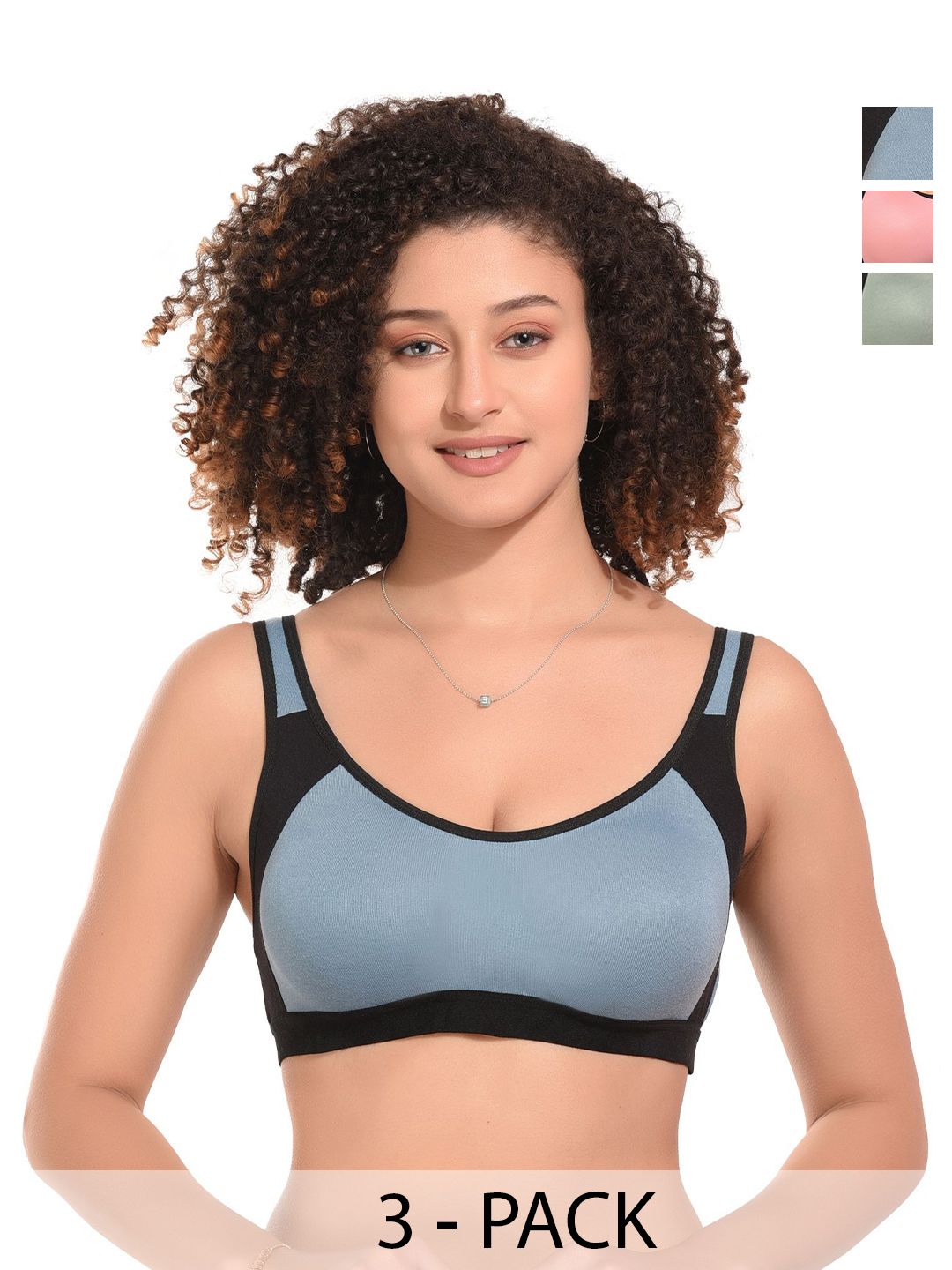 Kinza soft. Colourblocked Bra Full Coverage Underwired-picture-21