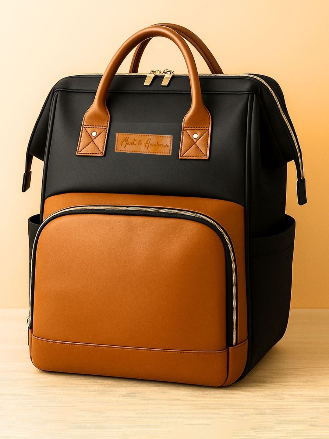 Mast & Harbour Women Colourblocked Medium Backpack-picture-51