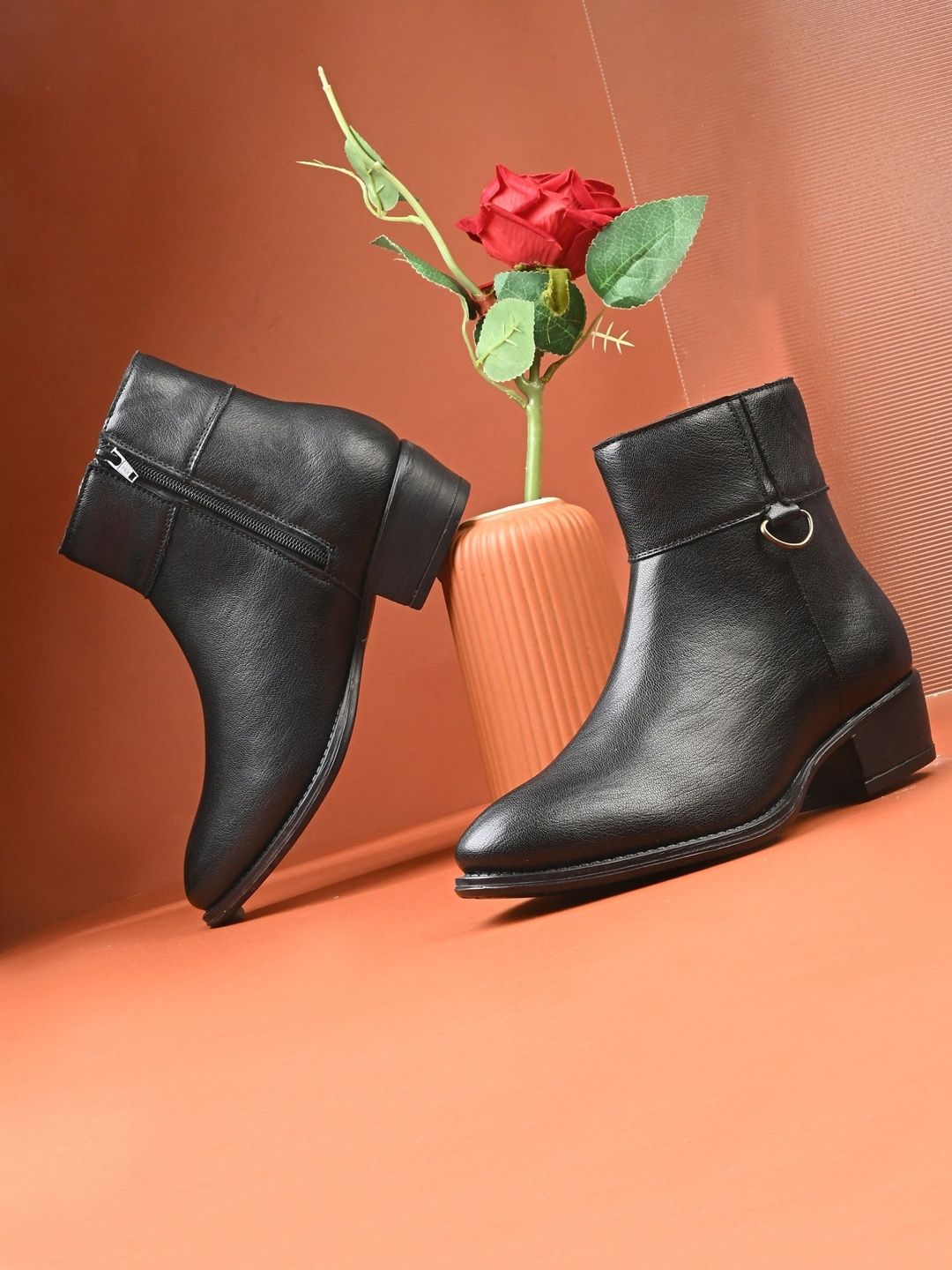 Roadster The Lifestyle Co. Women Lightweight Round Toe Chunky Boots-picture-30