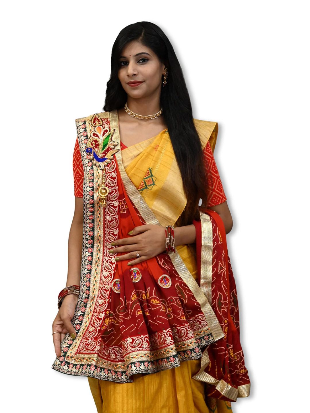 Ranisatiya creation Bandhani Printed Dupatta With Sequinned-picture-17