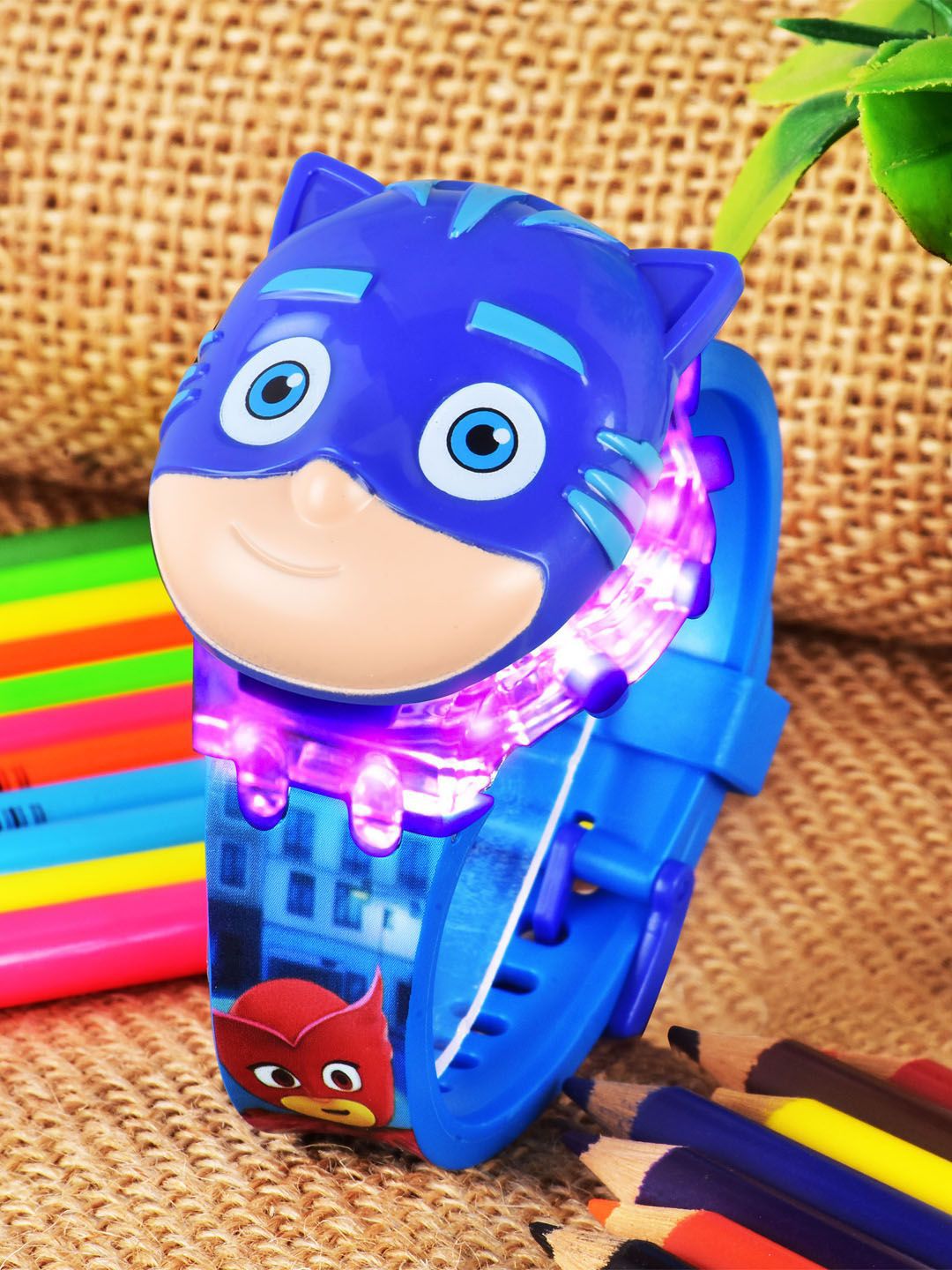 Shocknshop Kids Musical Cartoon Disco Light Digital Watch WCH349 PJMask-picture-45