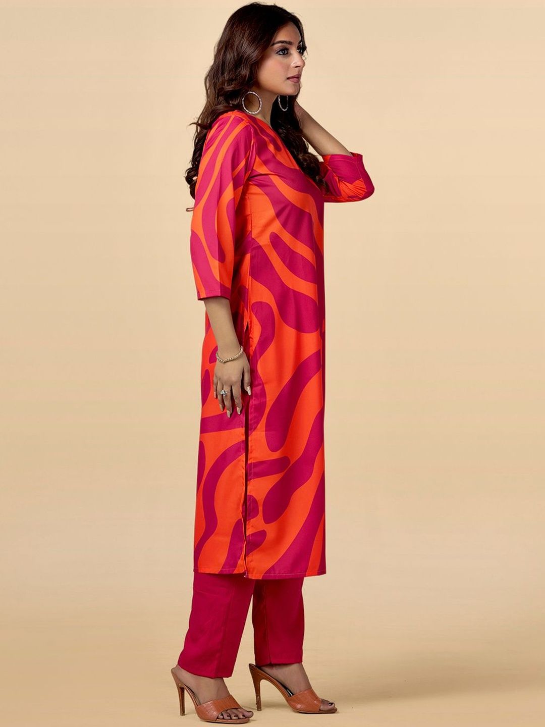 Anouk Mirage Women Printed Regular Kurta with Trousers-picture-32