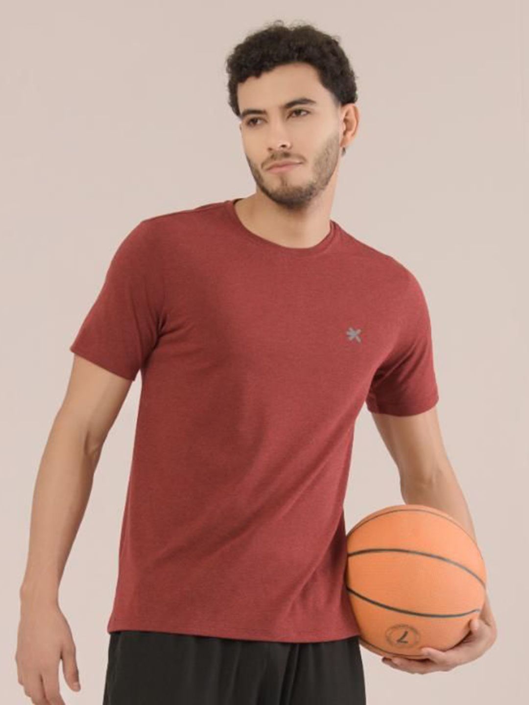 HRX by Hrithik Roshan Men Self Design Round Neck Cotton T-shirt-picture-10