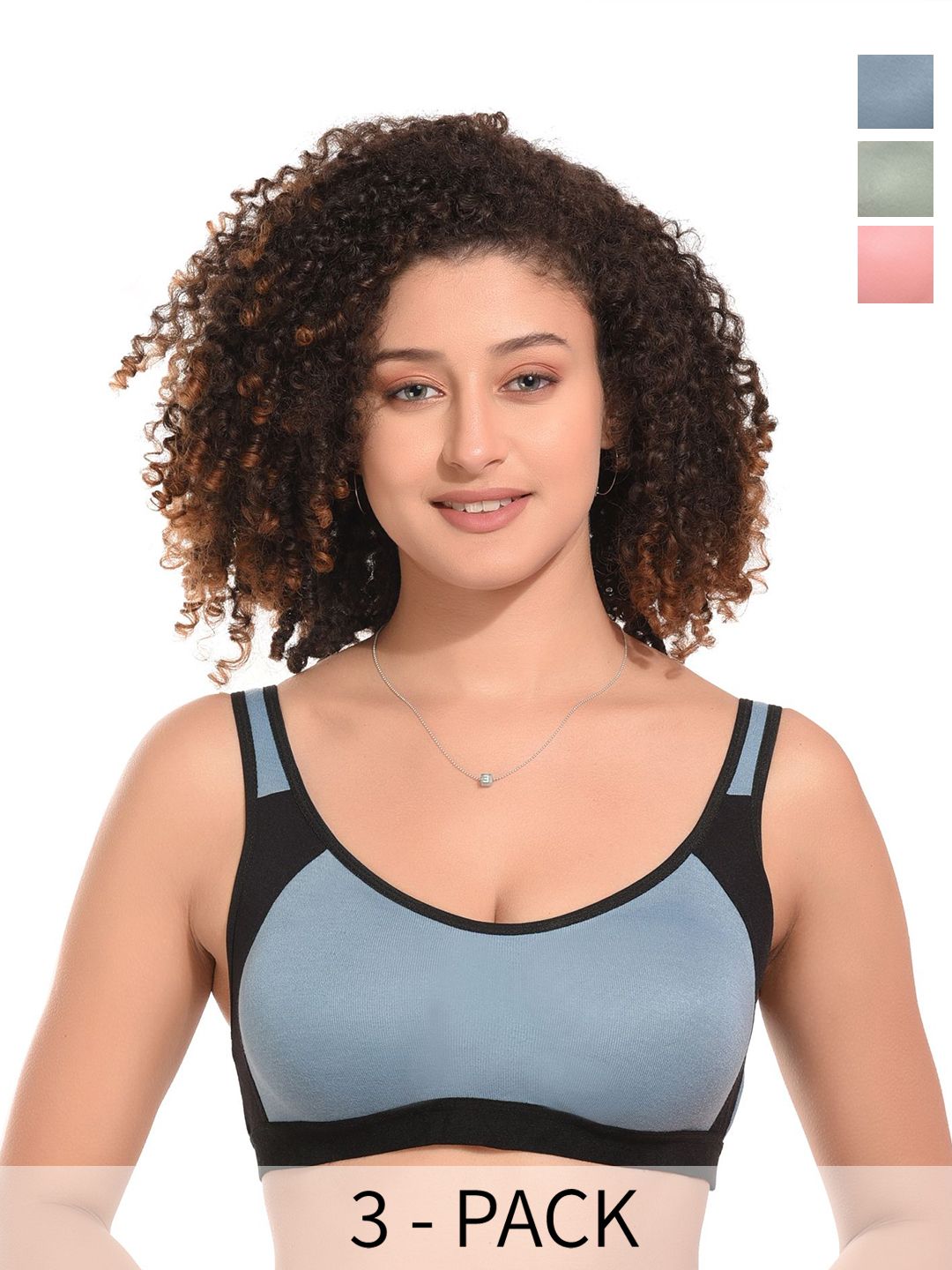 Kinza soft. Colourblocked Bra Full Coverage Underwired-picture-14