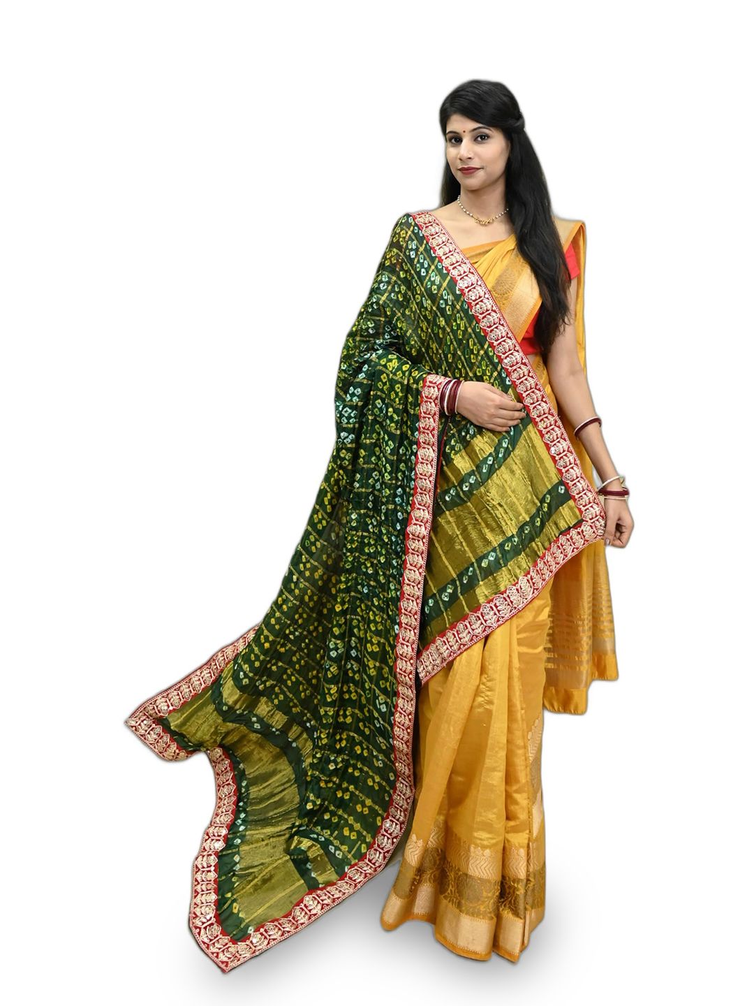 Ranisatiya creation Bandhani Printed Dupatta With Sequinned-picture-27