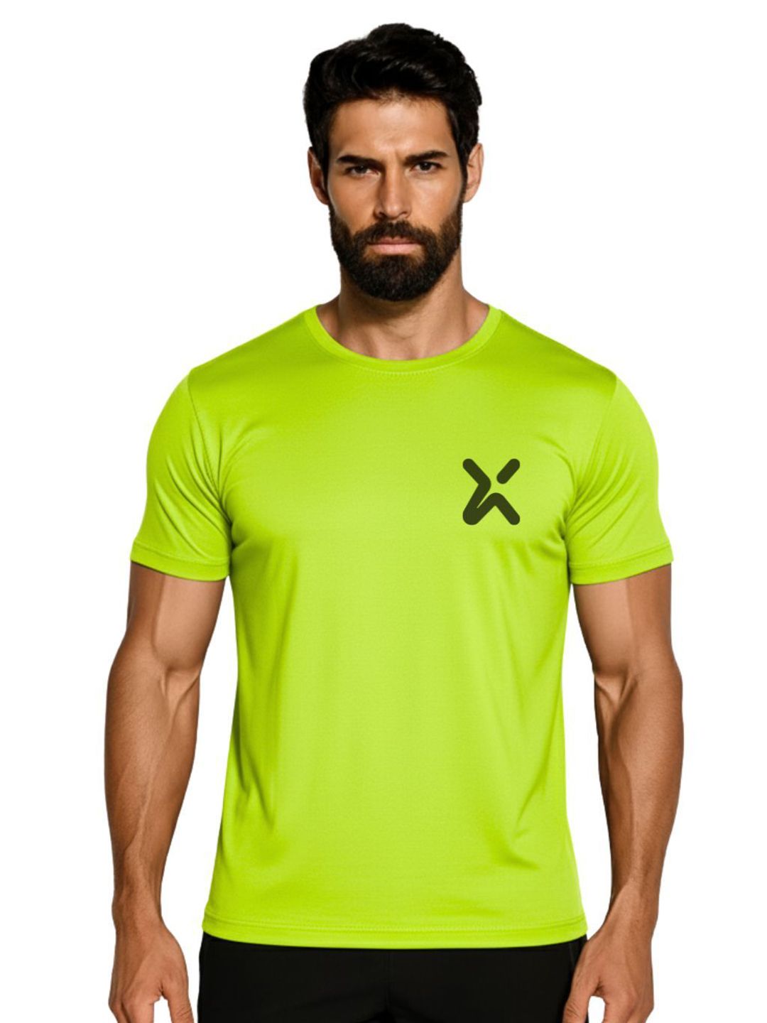 3Colors Men Brand Logo Printed T-shirt-picture-30