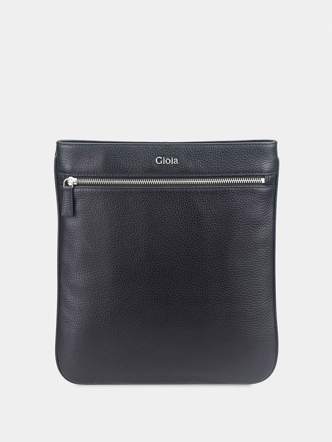 GIOIA Men Textured Crossbody Zip Detail Leather Sling Bag-picture-22